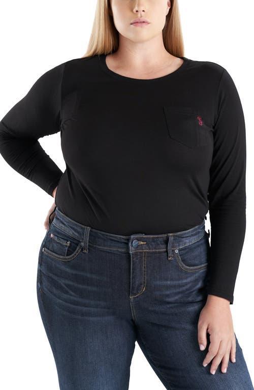 Womens Long-Sleeve Cotton T-Shirt Product Image
