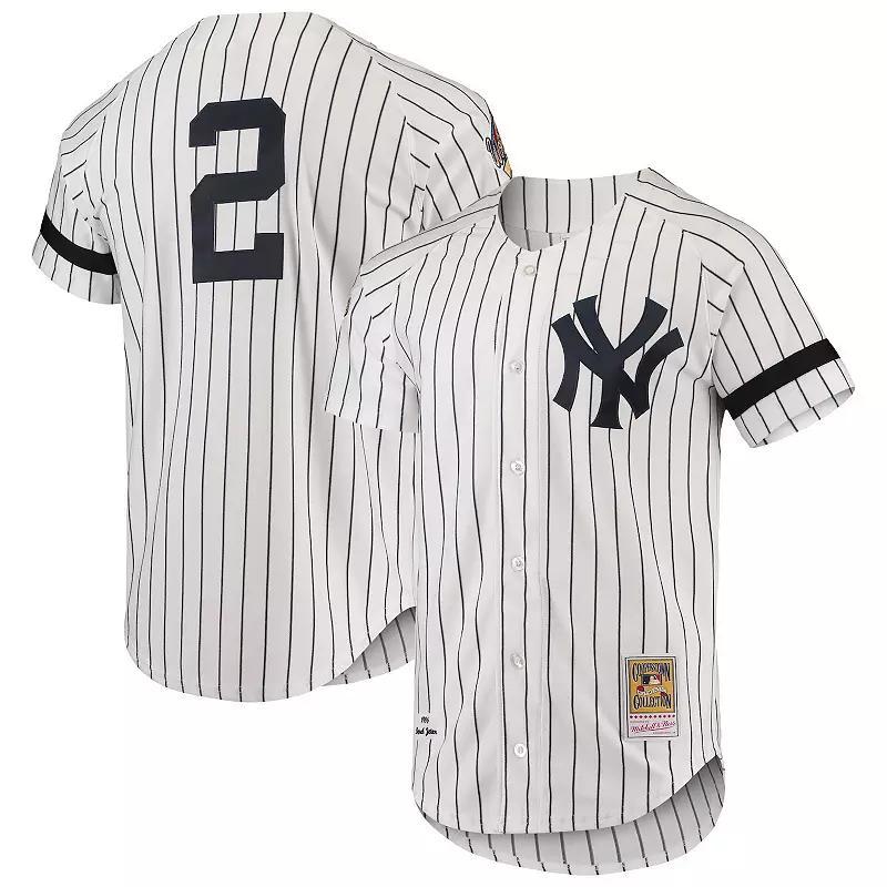 Men's Mitchell & Ness White New York Yankees Cooperstown Collection 1996 Authentic Home Jersey, Size: 44 Product Image