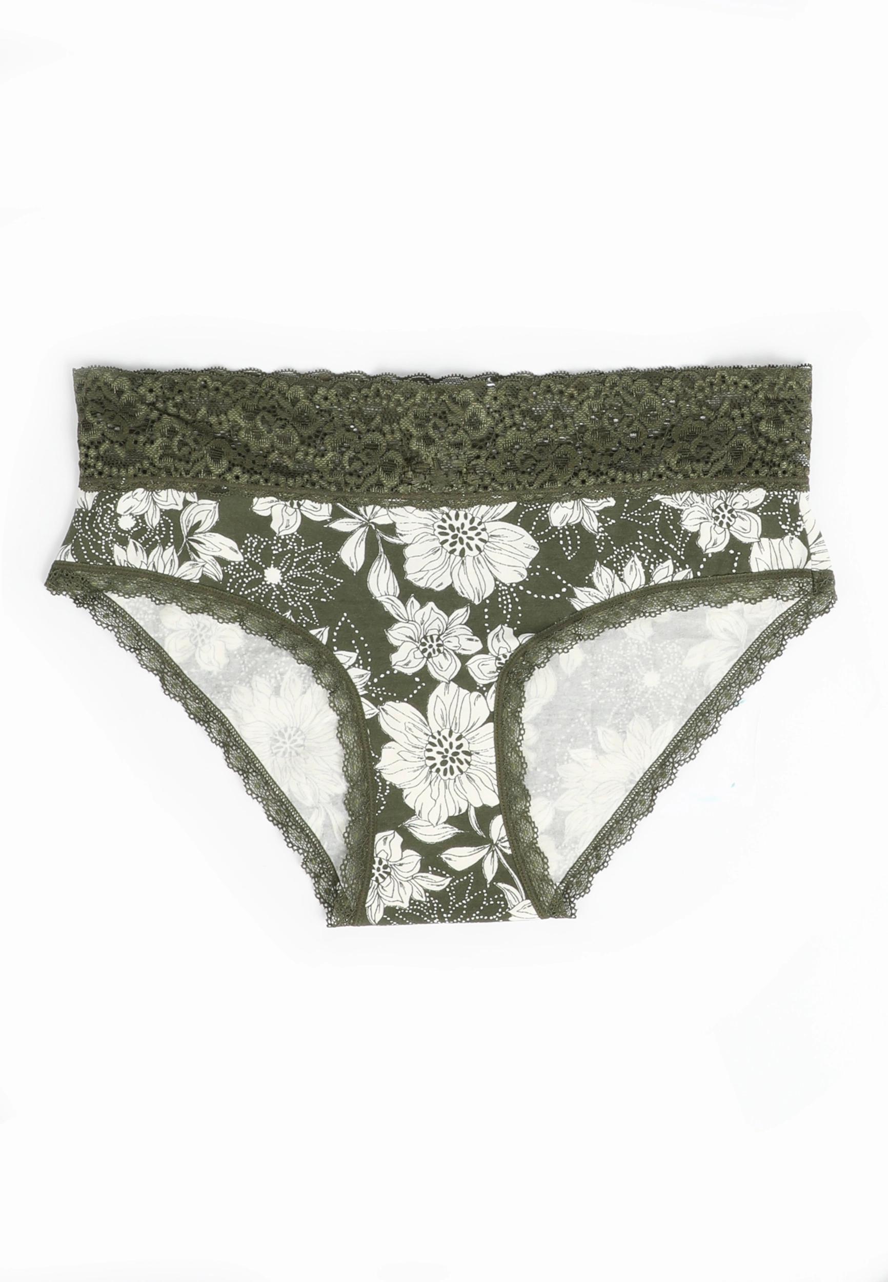 Maurices Womens Simply Comfy Cotton Hipster Panty Green Size X Small Product Image