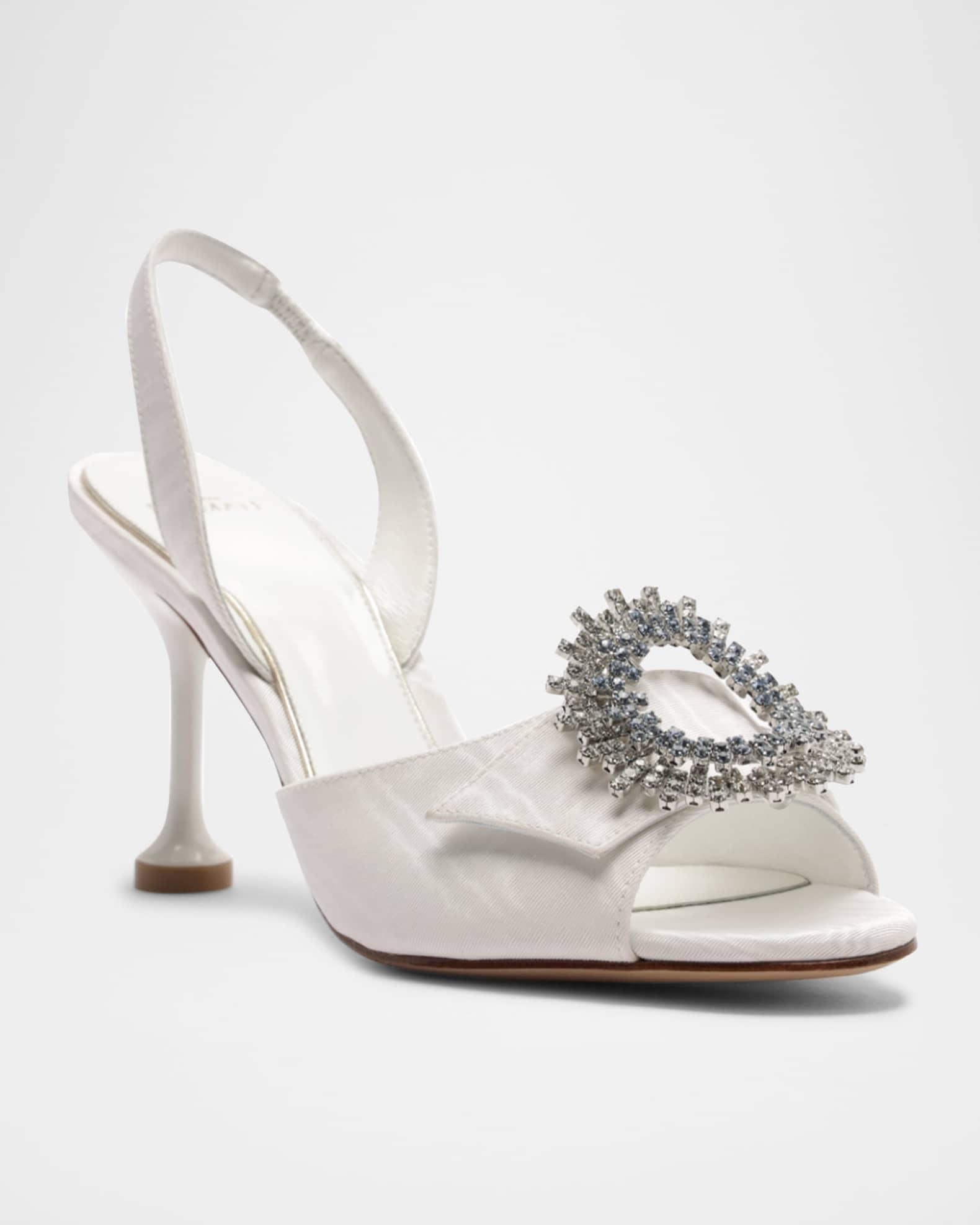 Easy Madelina Embellished Satin 85 Pumps Product Image
