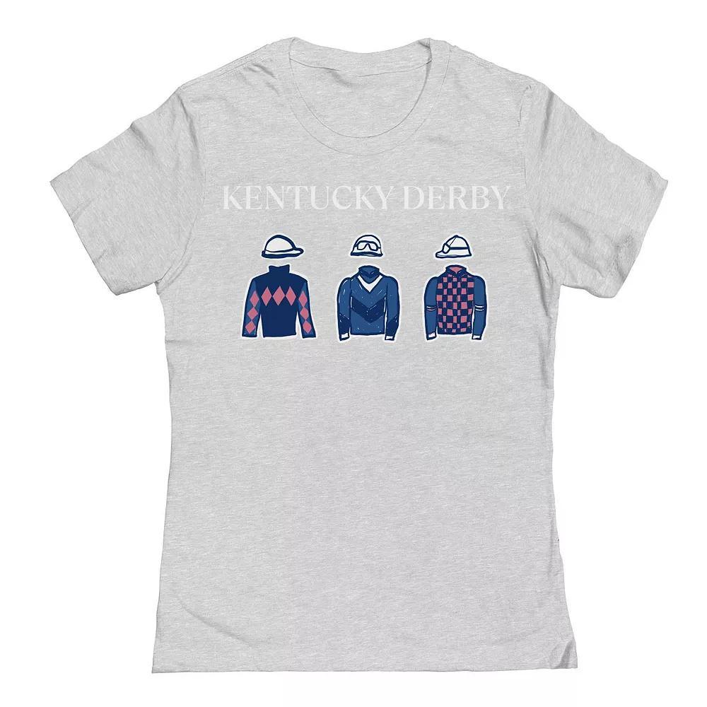 Juniors' Rider Clothes Pattern Heather Gray Kentucky Derby Graphic T-Shirt, Women's, Size: XXL, Grey Gray Product Image