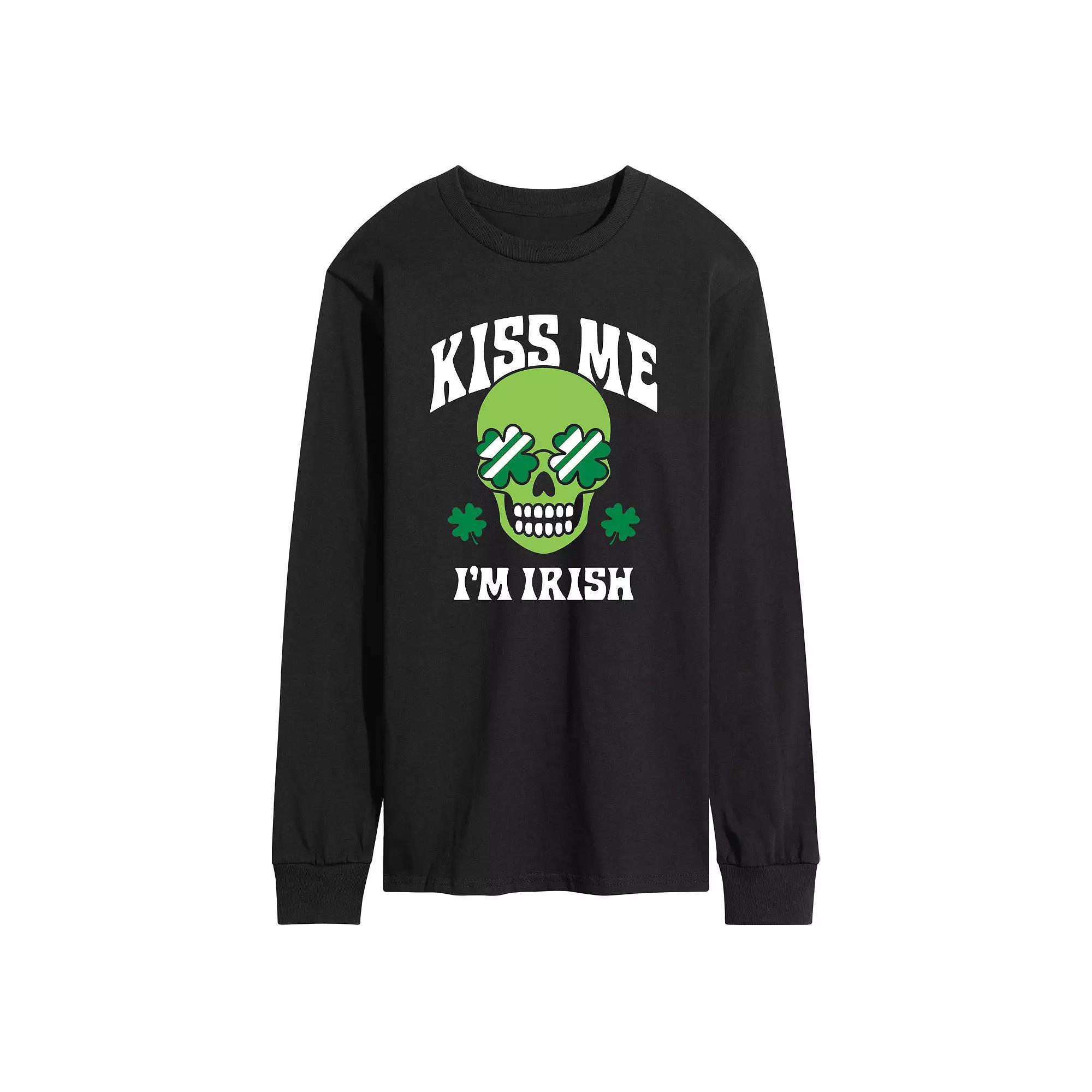 Disney's Men's Grid Of Assorted Cats Long Sleeve Graphic Tee, Size: XXL, Blue Product Image