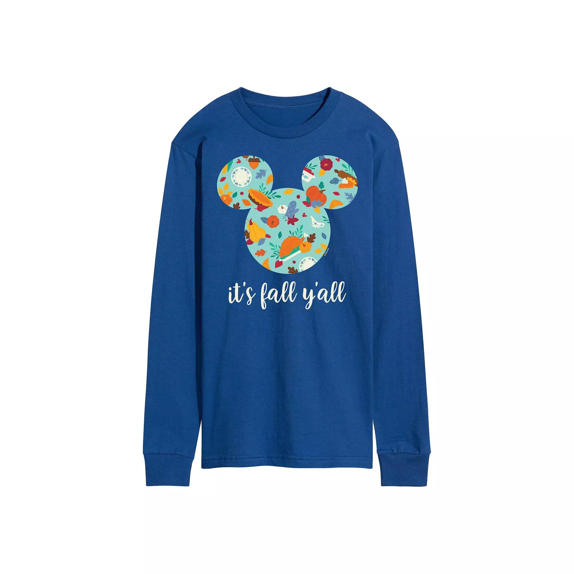 Disneys Its Fall Yall Long Sleeve Tee, Mens Product Image