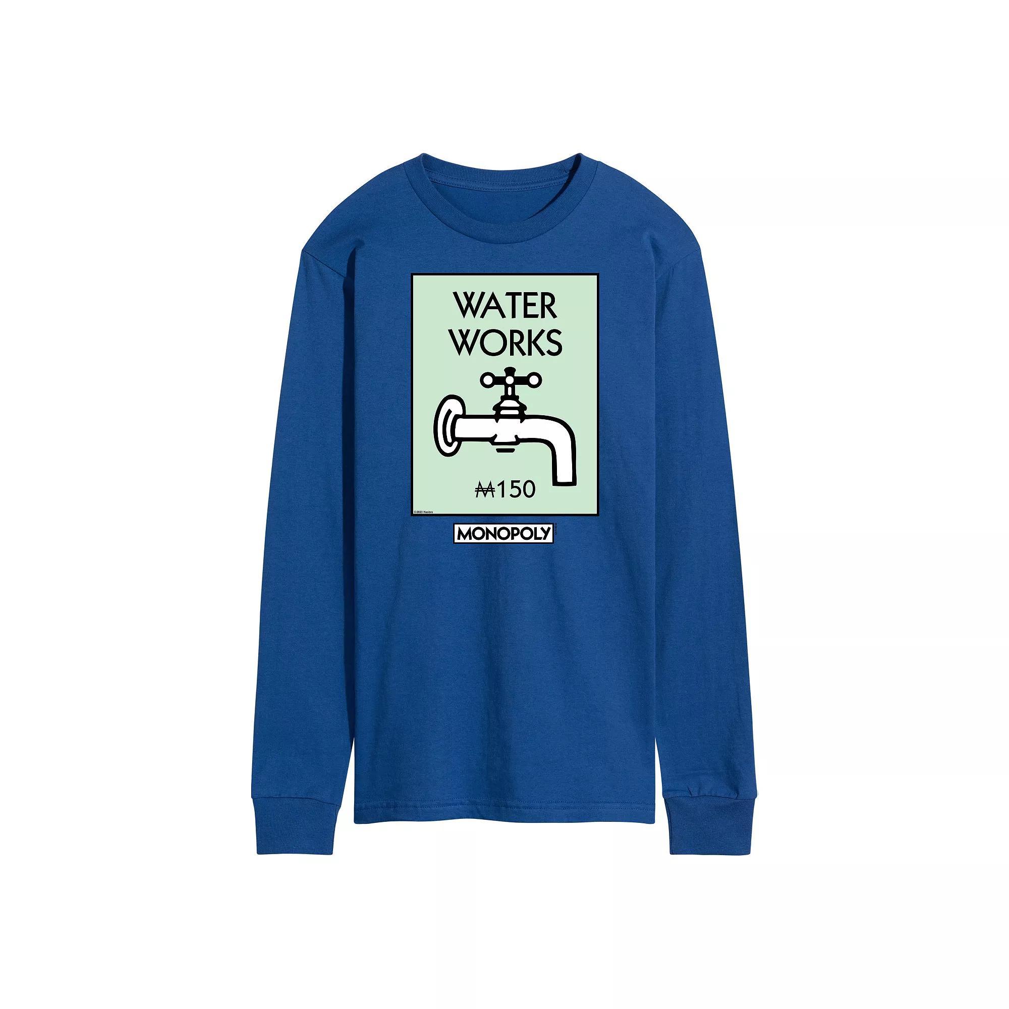 Mens Monopoly Waterworks Long Sleeve Graphic Tee Blue Product Image