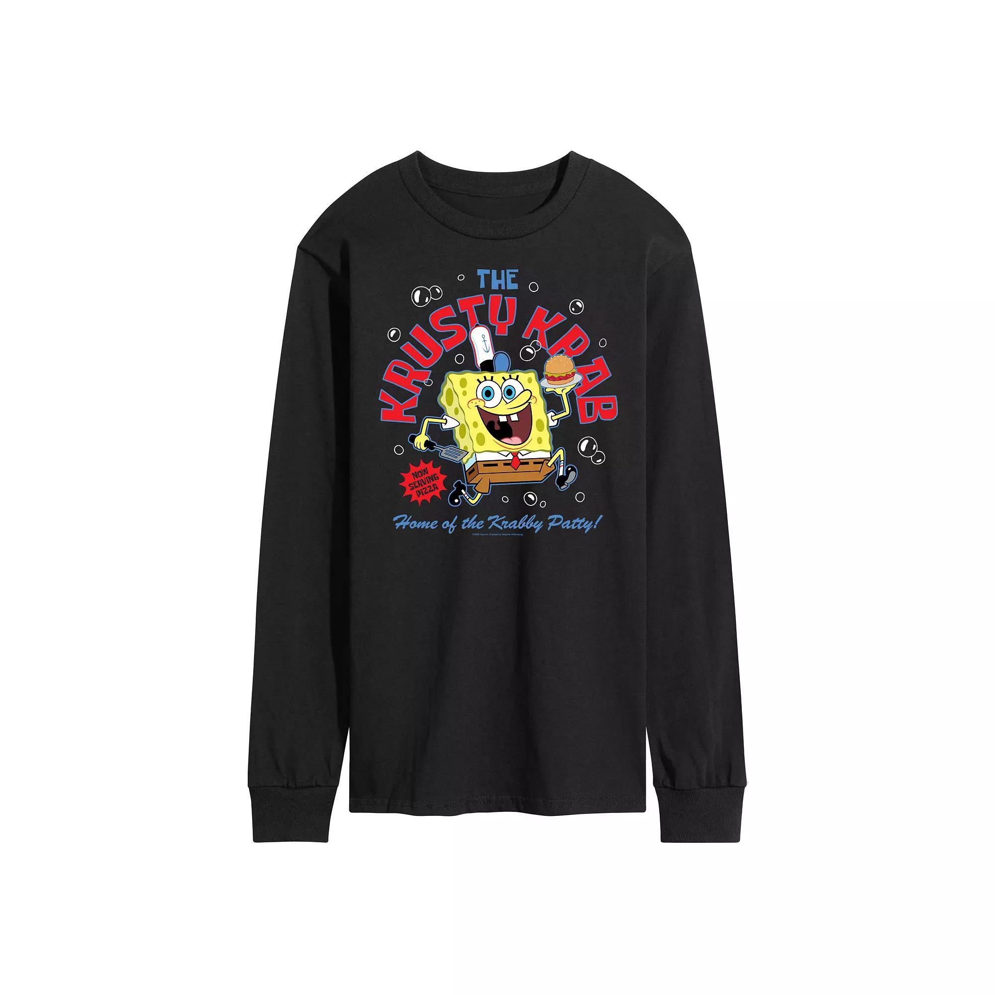 Mens Nickelodeon SpongeBob Squarepants Krusty Krab Long Sleeve Product Image