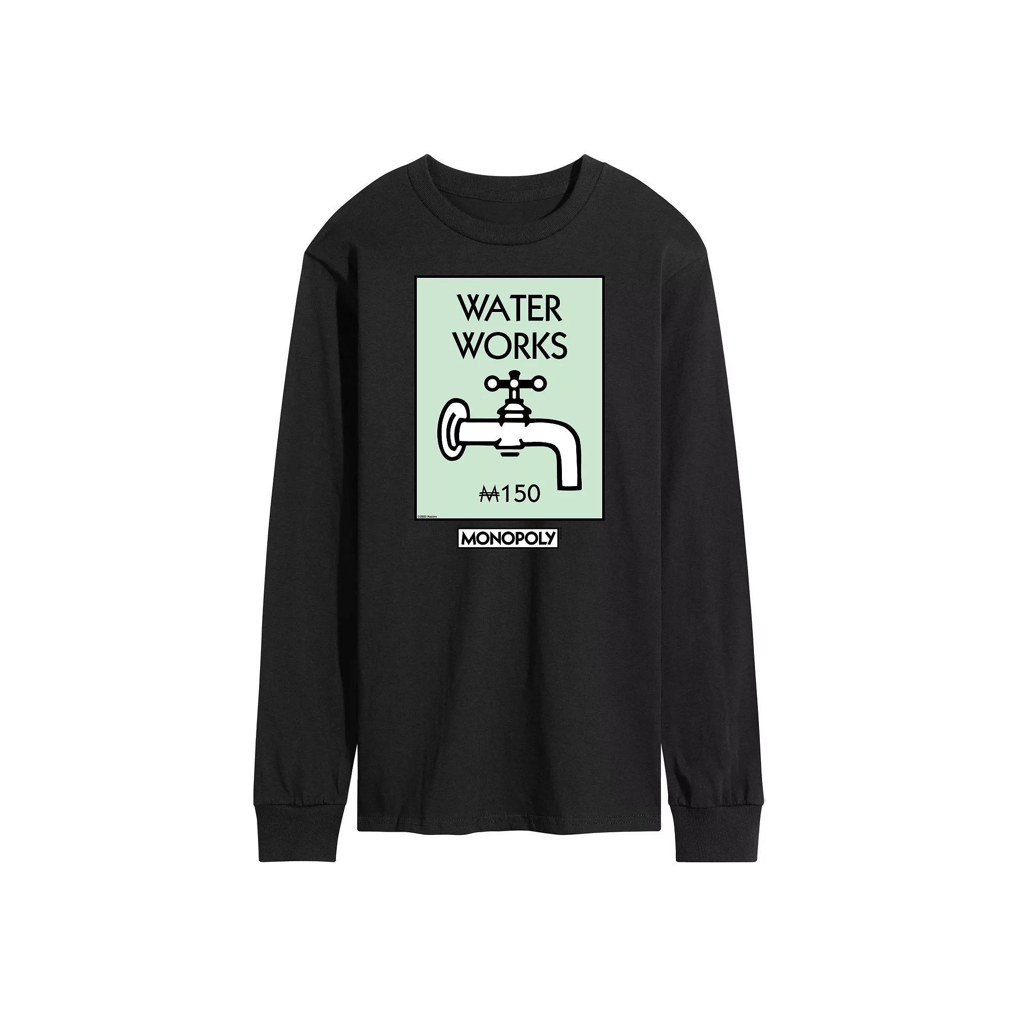 Mens Monopoly Waterworks Long Sleeve Graphic Tee Blue Product Image