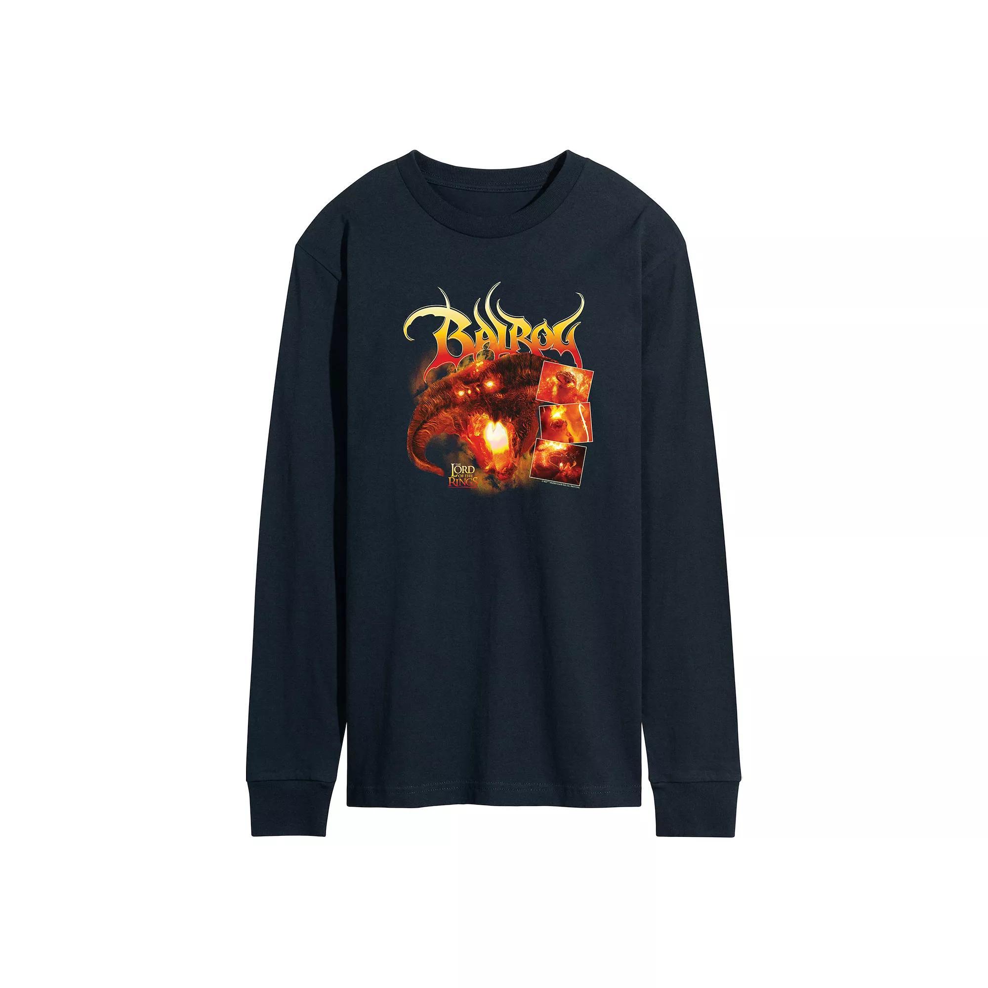 Mens The Office Employee Of Month Long Sleeve Tee Blue Product Image