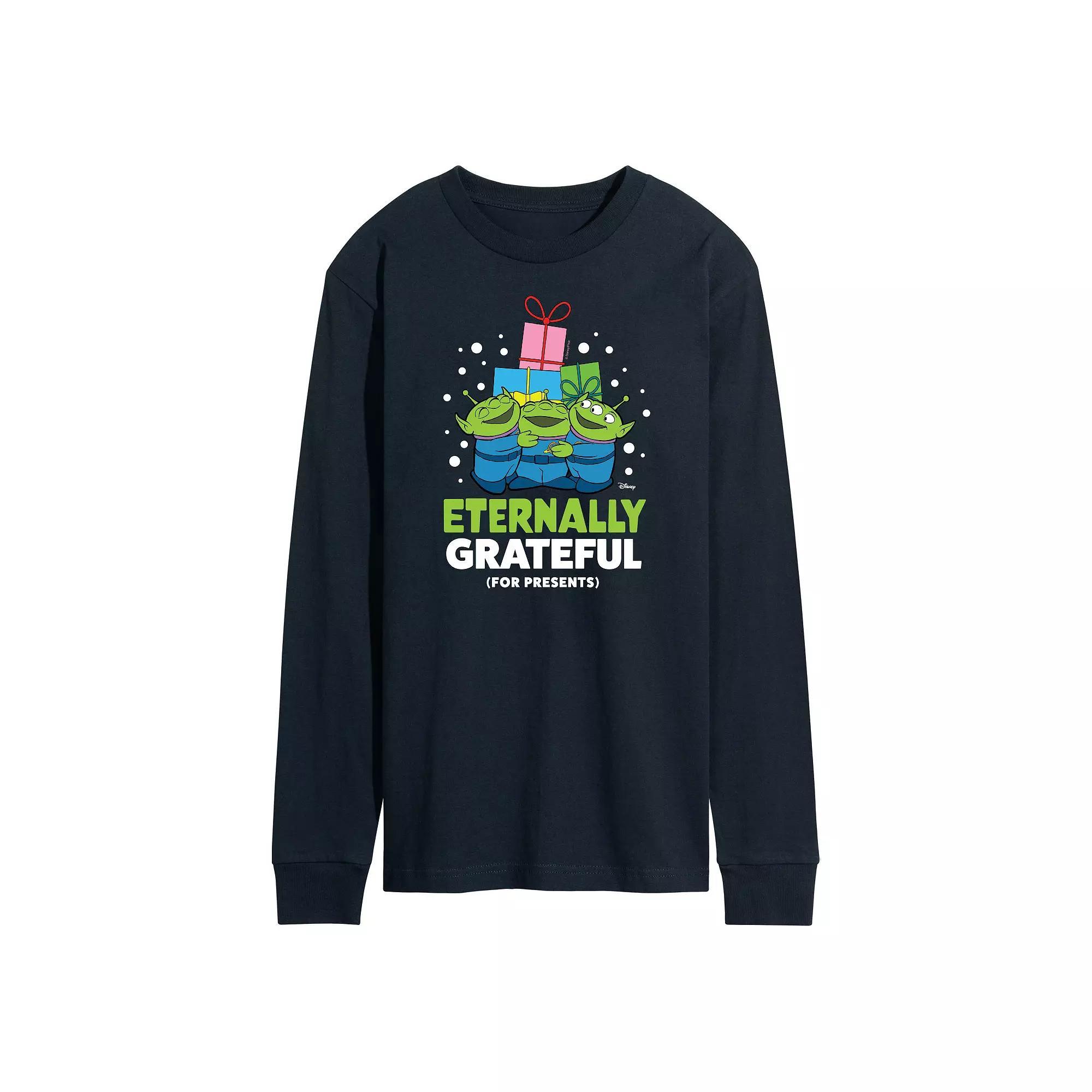 Disney / Pixars Toy Story 4 Mens Eternally Grateful Long Sleeve Graphic Tee Blue Product Image