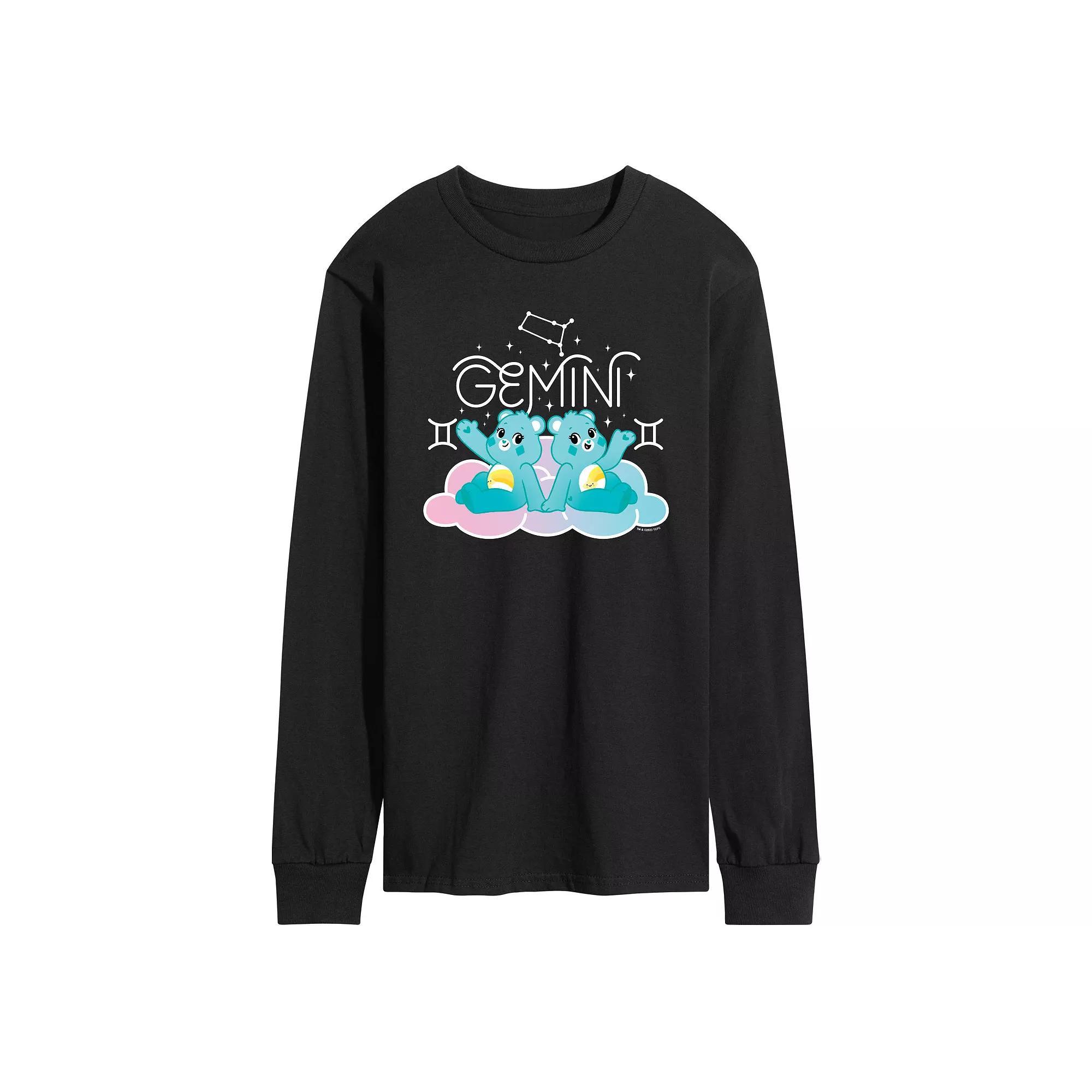 Mens Care Bears Gemini Long Sleeve Graphic Tee Product Image