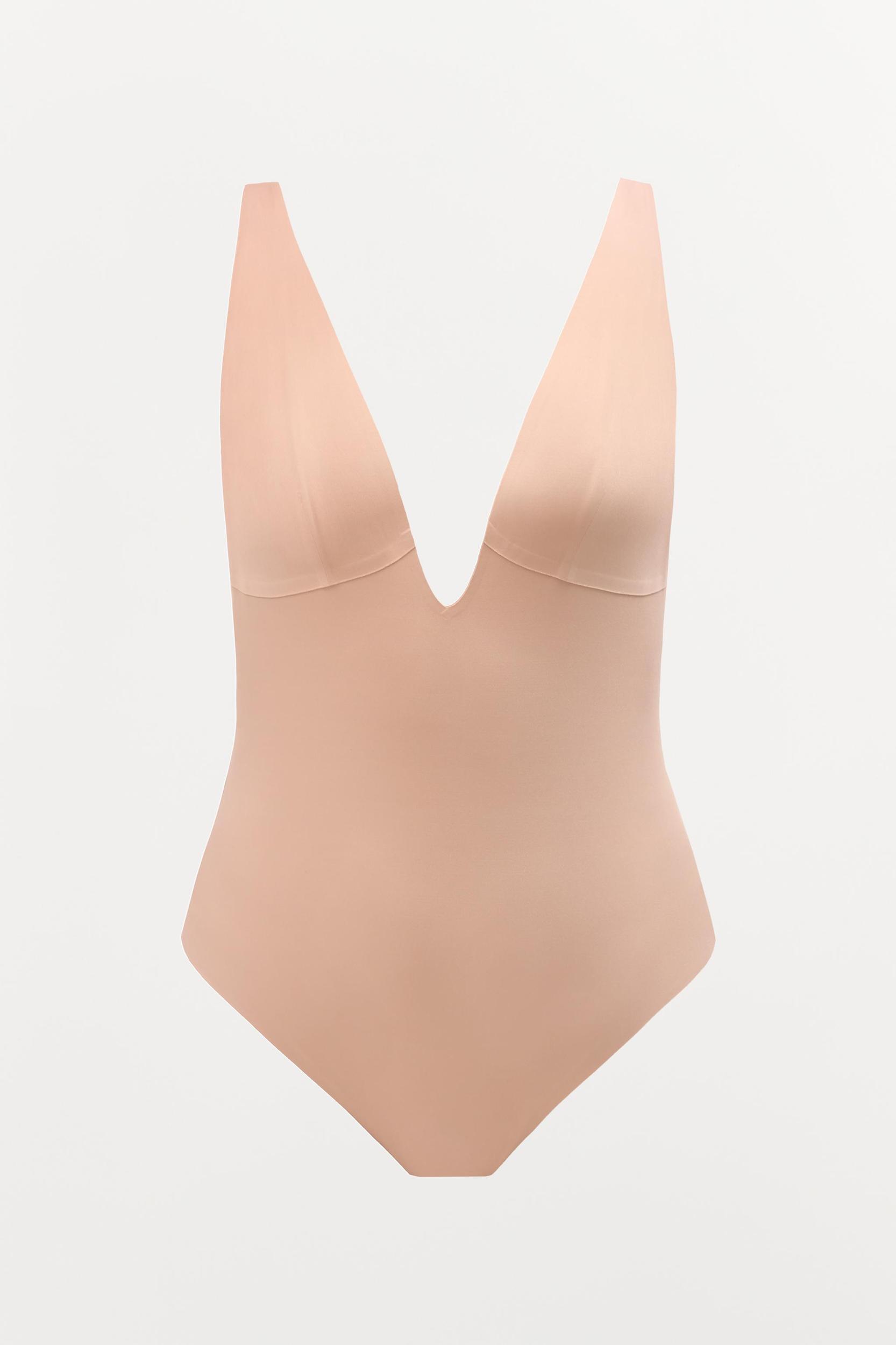 POLYAMIDE CROSS-BACK STRAPPY BODYSUIT Product Image