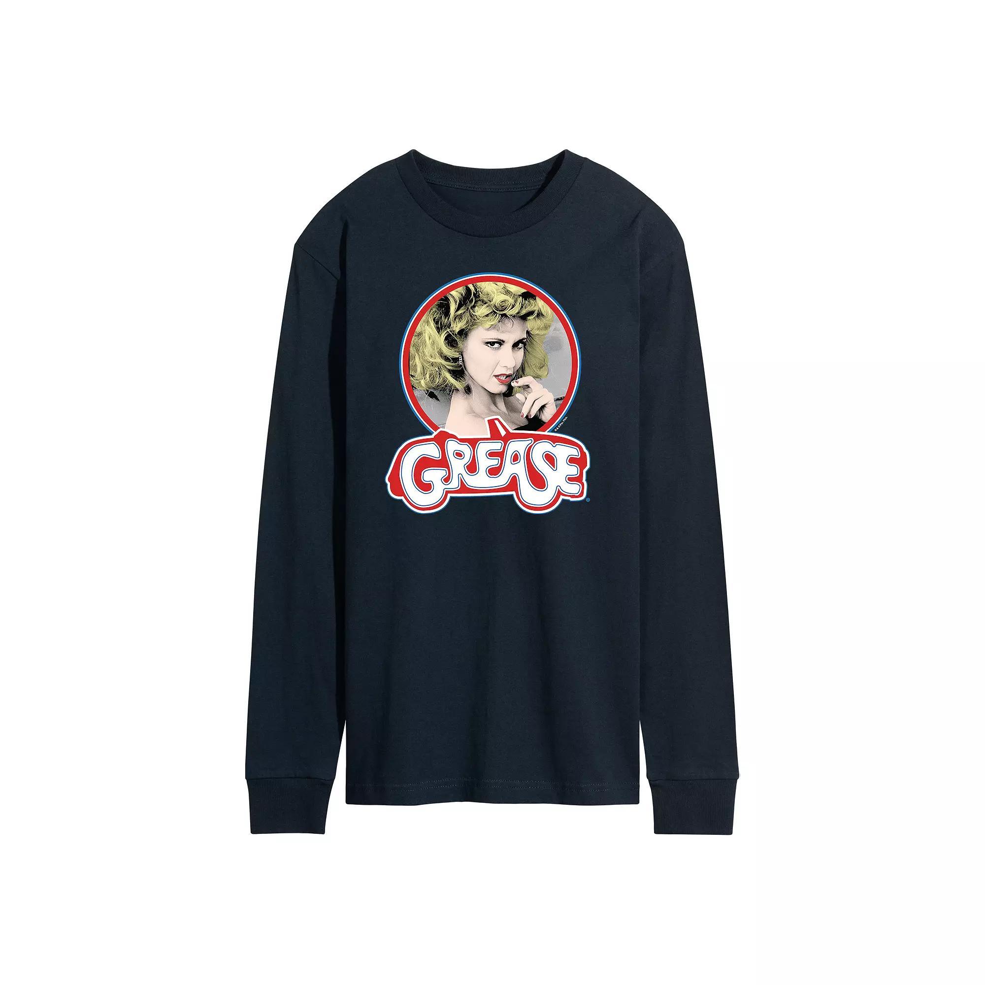 Mens Grease Sandy Long Sleeve Tee Blue Product Image