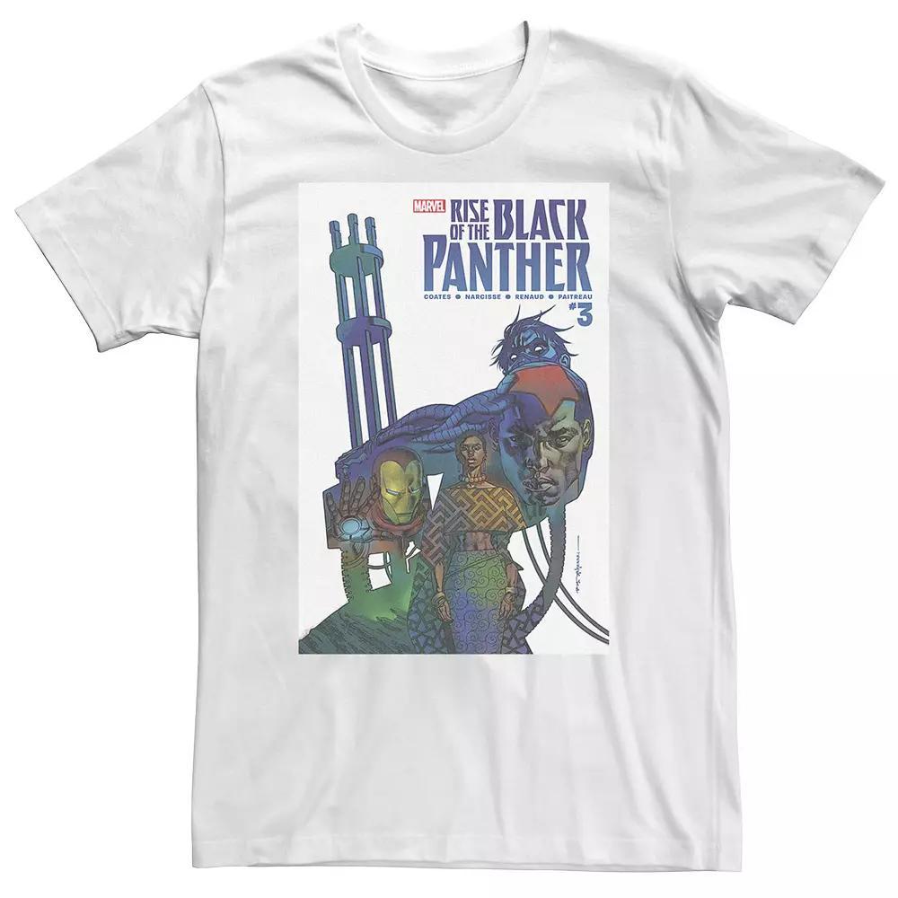 Big & Tall Marvel Rise of Black Panther #3 Comic Cover Tee, Men's, Size: 3XL Tall, White Product Image