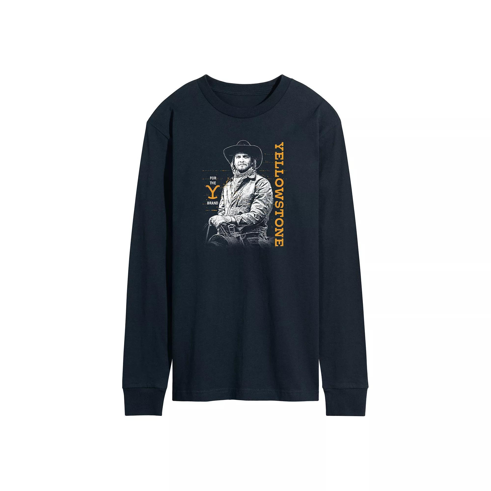 Men's Peanuts Oh What Fun Long Sleeve Tee, Size: Medium, Black Product Image