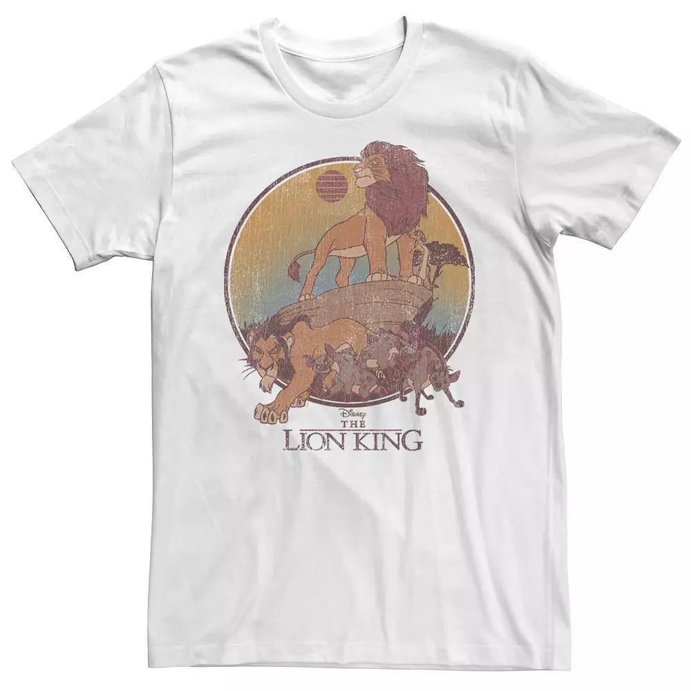 Disney's The Lion King Pride Rock Men's Group Poster Tee, Size: Medium, Red Product Image