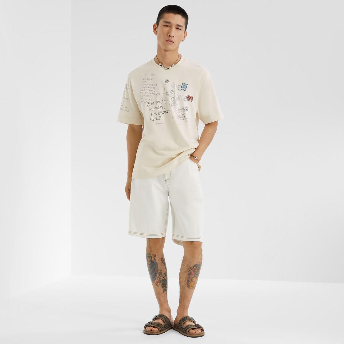 Short JeansWhite denim shorts Product Image