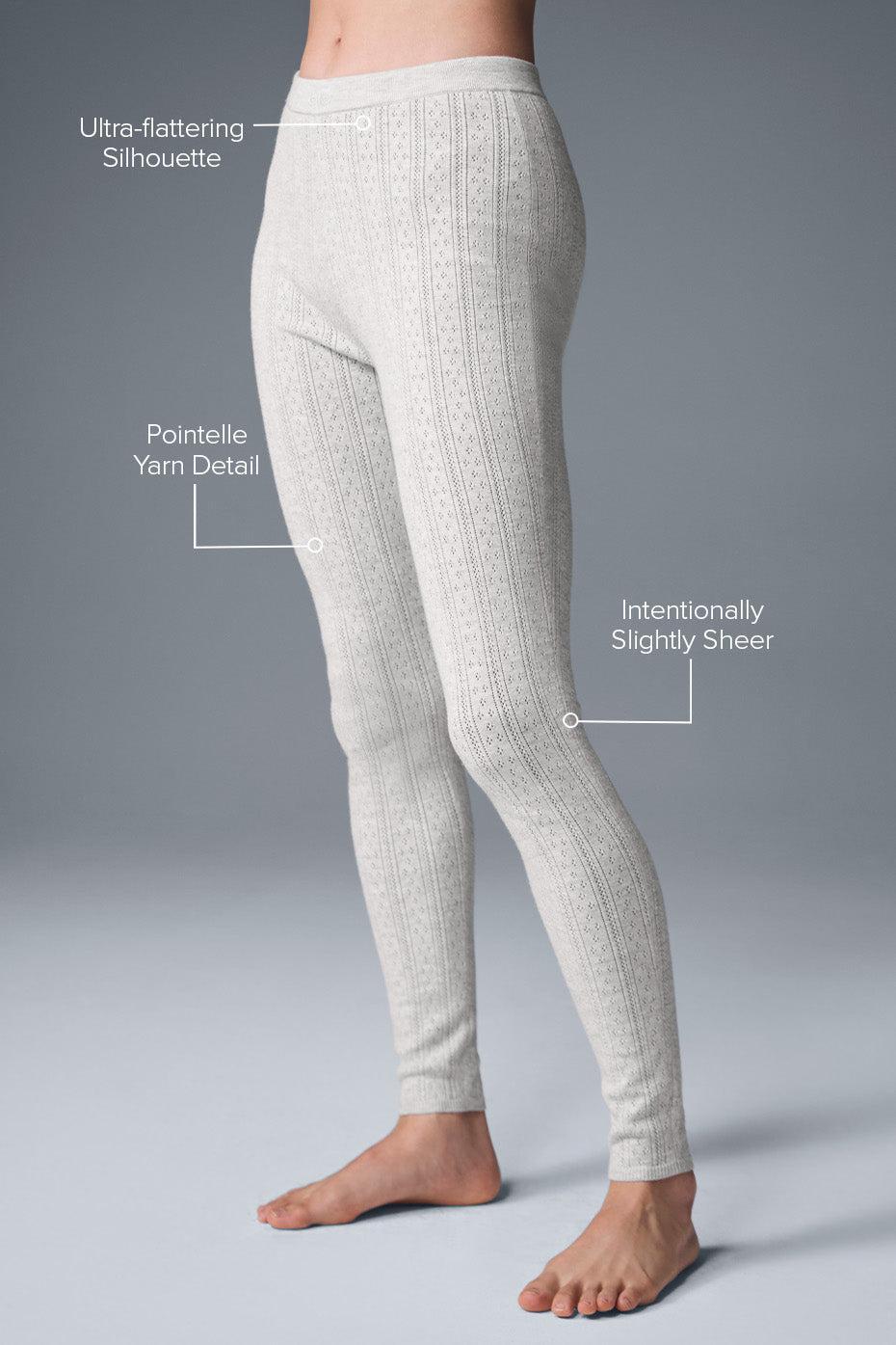 Pointelle Sweater High-Waist Be Mine Legging - Light Grey Heather Female Product Image