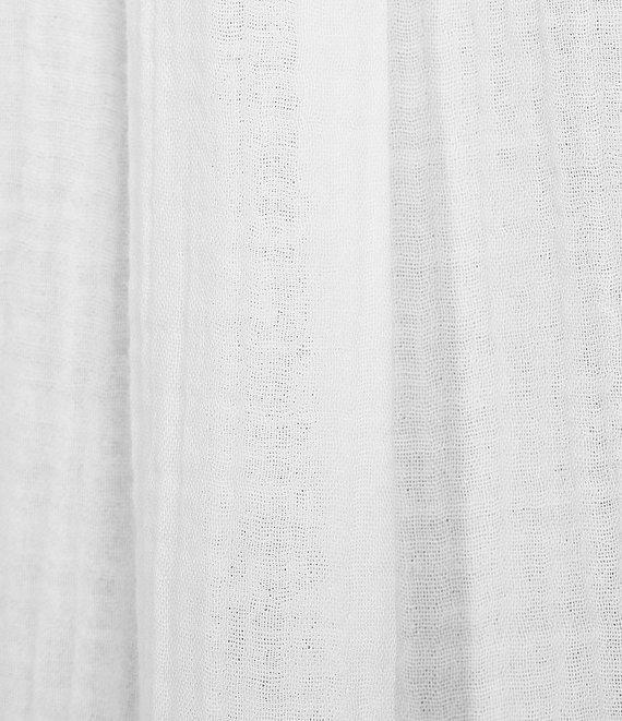 L.L.Bean Cloud Gauze Split V Neckline Short Sleeve Top Product Image