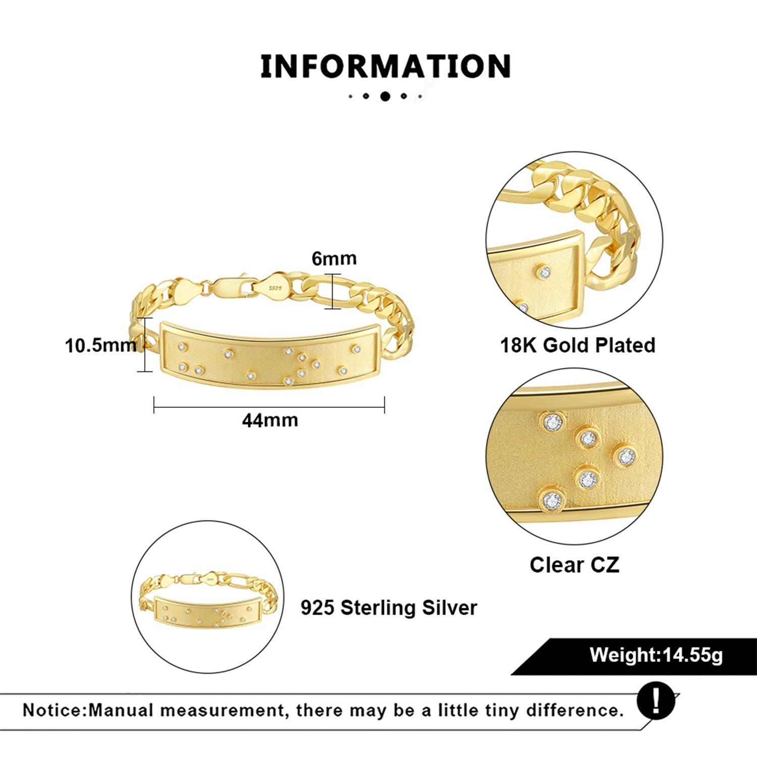 Touchstone HE>i ID Link Bracelet in Gold Product Image