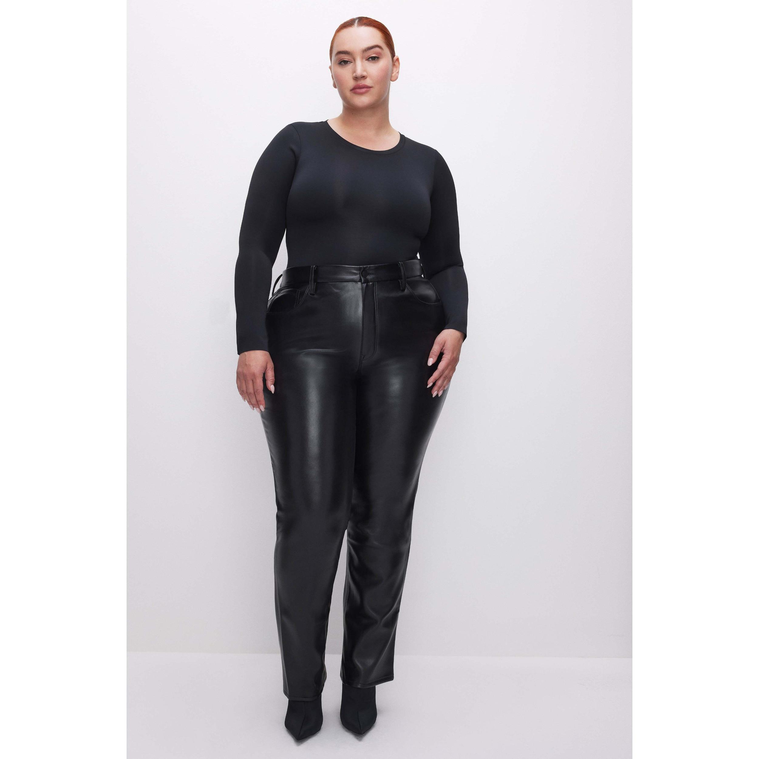 Womens Good Icon Vegan Leather Pants | | Good American by Khlo Kardashian Product Image