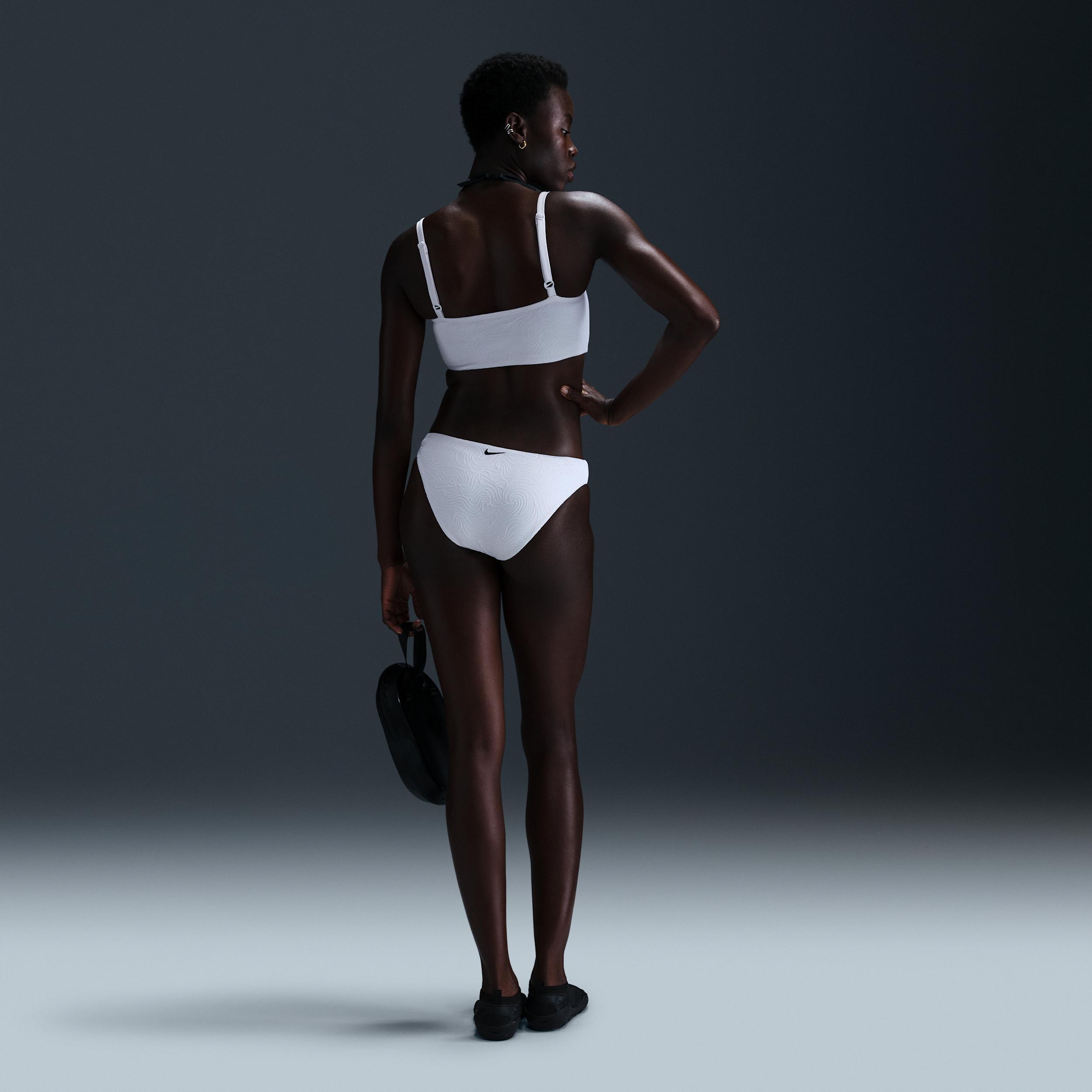 Nike Women's Swim Water Texture V-Neck Midkini Product Image