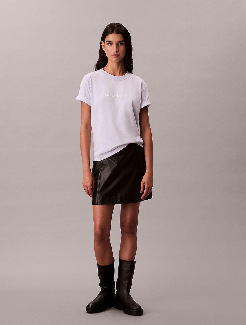 Standard Logo Boxy Fit Crewneck T-Shirt Product Image