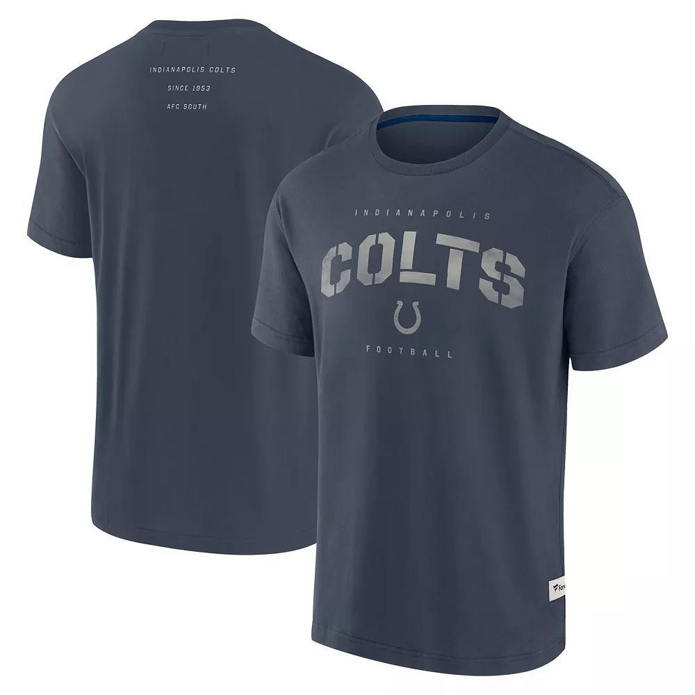 Mens Nike Denver Broncos Horizontal Lockup Legend Performance T-Shirt Blue Product Image