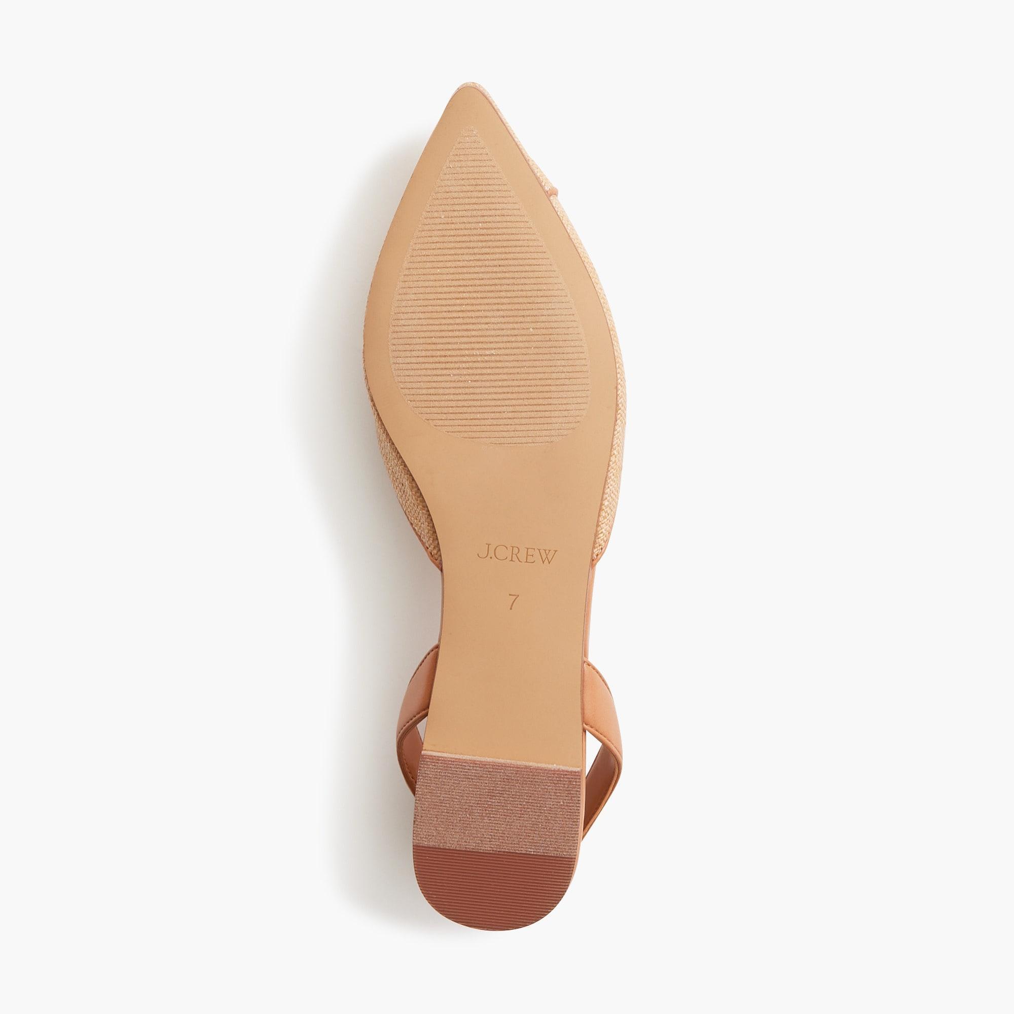 Woven slingback flats Product Image