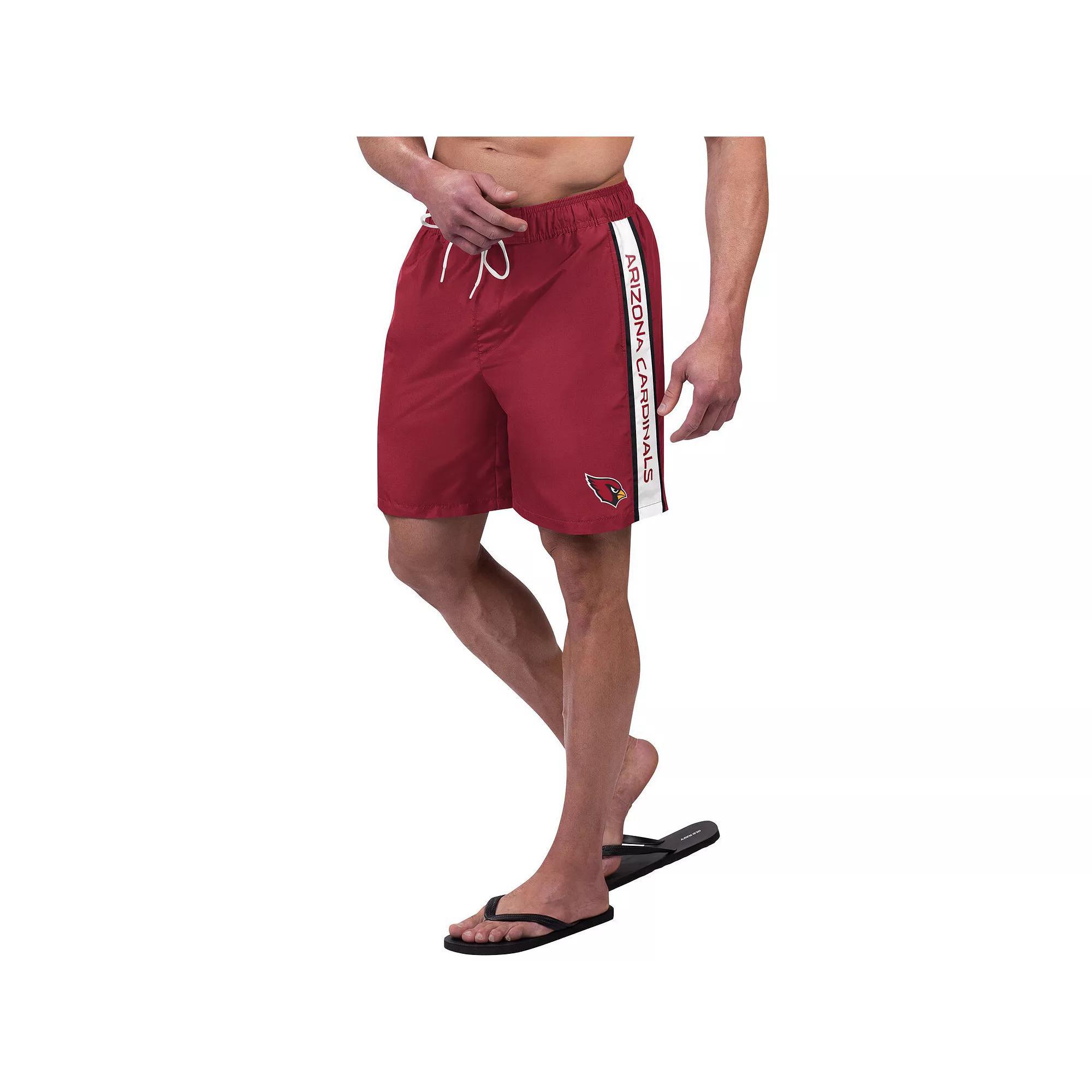 Men's G-III Sports by Carl Banks Cardinal Arizona Cardinals Streamline Volley Swim Shorts, Size: 2XL, Red Product Image