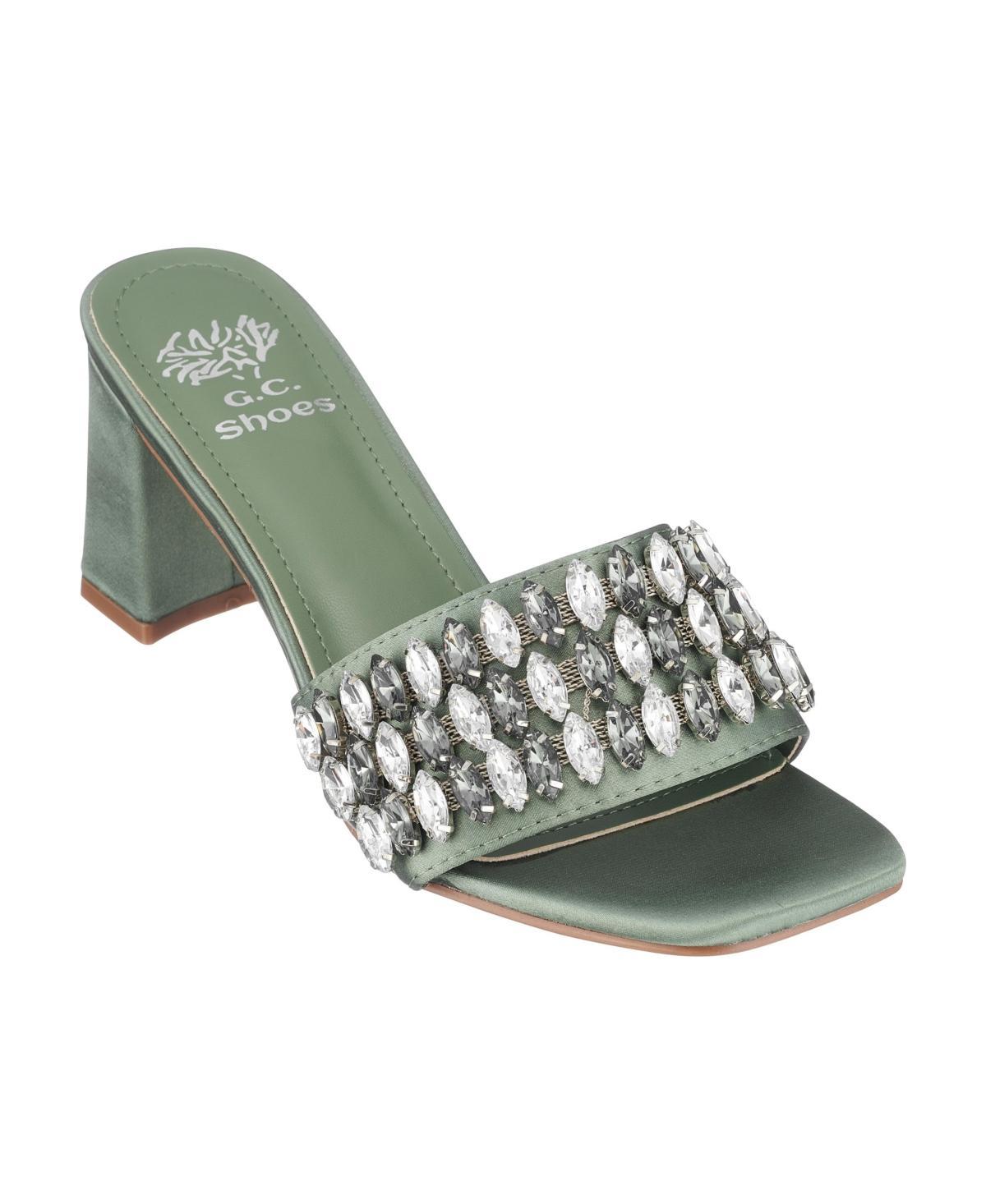 Gc Shoes Womens Drais Embellished Block Heel Sandals Product Image