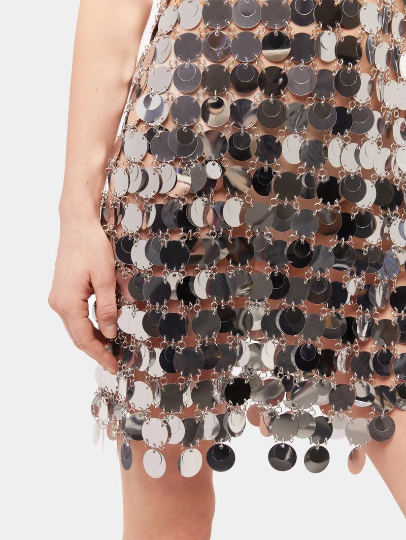 The iconic Silver sparkle discs dress Product Image