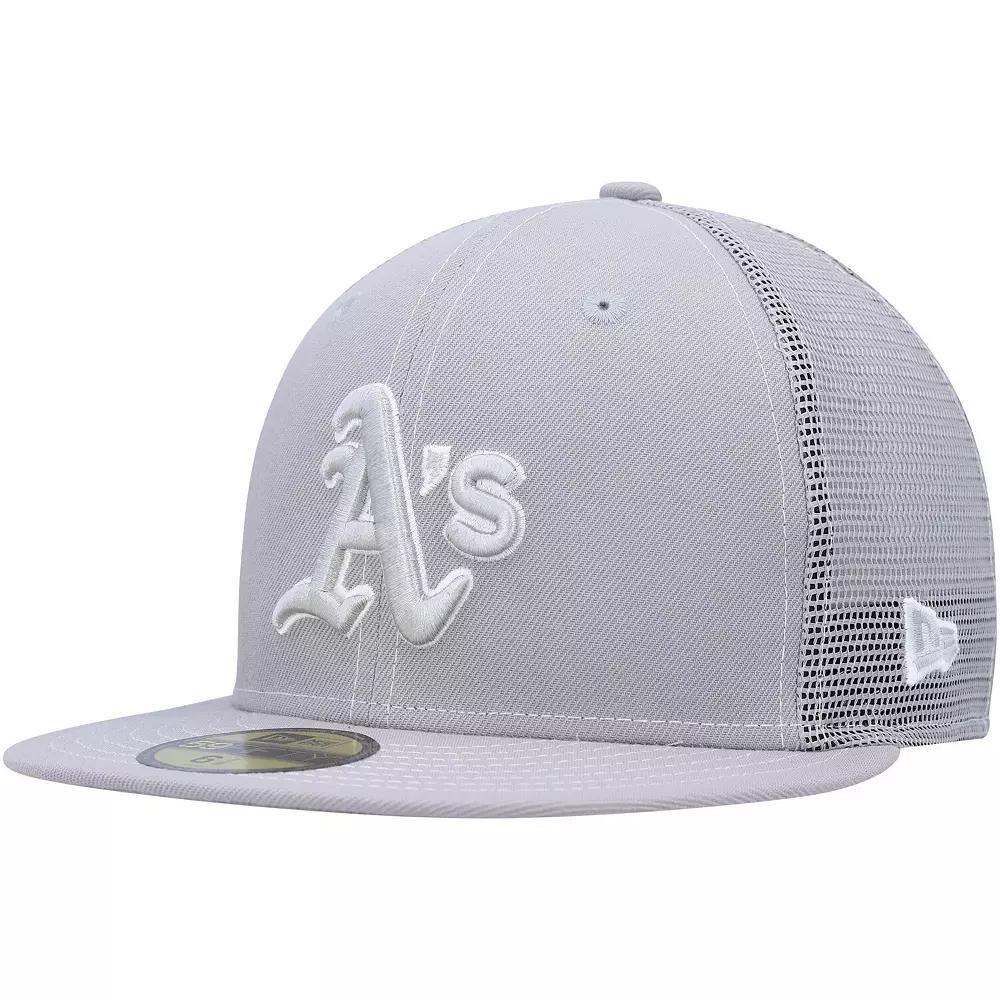 Men's New Era  Gray Oakland Athletics 2023 On-Field Batting Practice 59FIFTY Fitted Hat, Size: 7 1/2, Grey Product Image