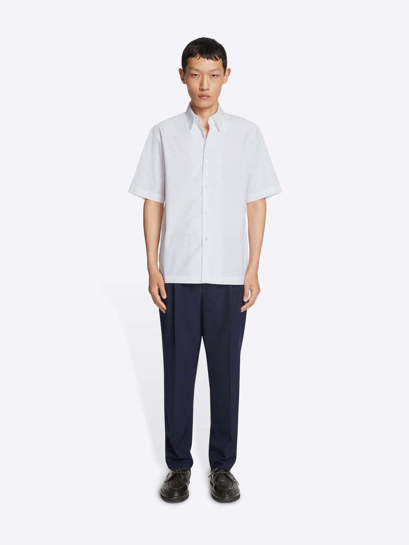 DRIES VAN NOTEN Clasen Cotton-poplin Shirt In White Product Image