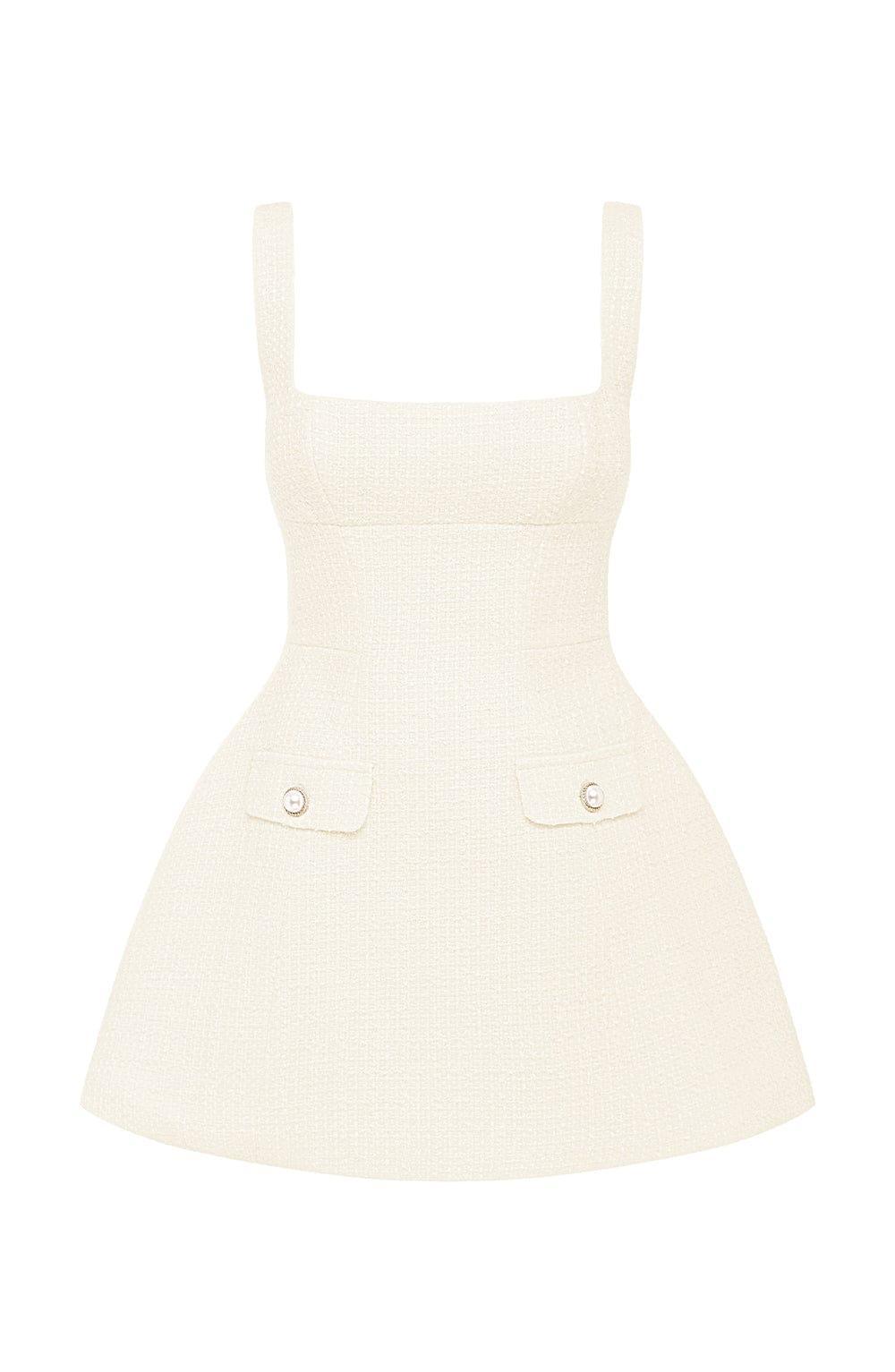 Bessie Mini Dress - Ivory Product Image