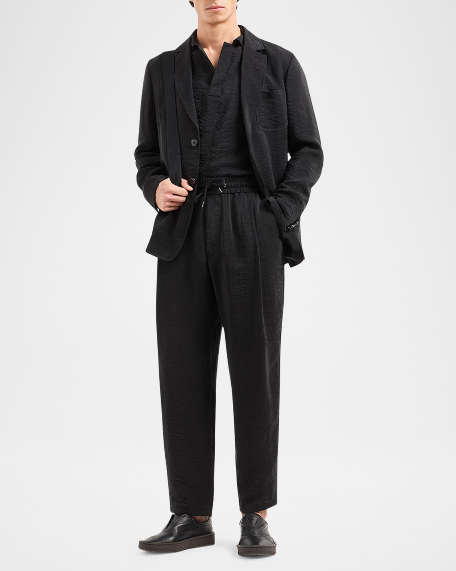 Men's Herringbone Cupro-Blend Blazer Product Image