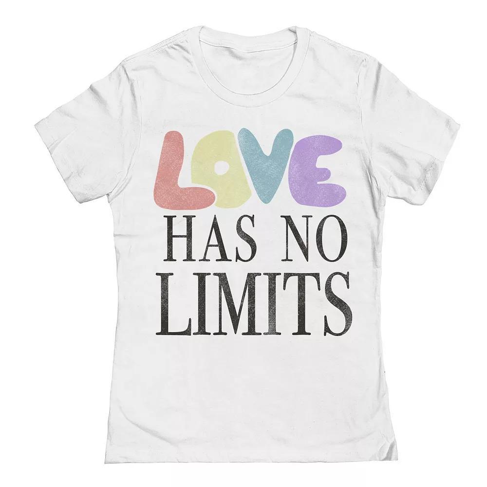 Junior's Grayson Threads The Label Love Has No Limits Pride Graphic Tee, Women's, Size: XXL, White Product Image