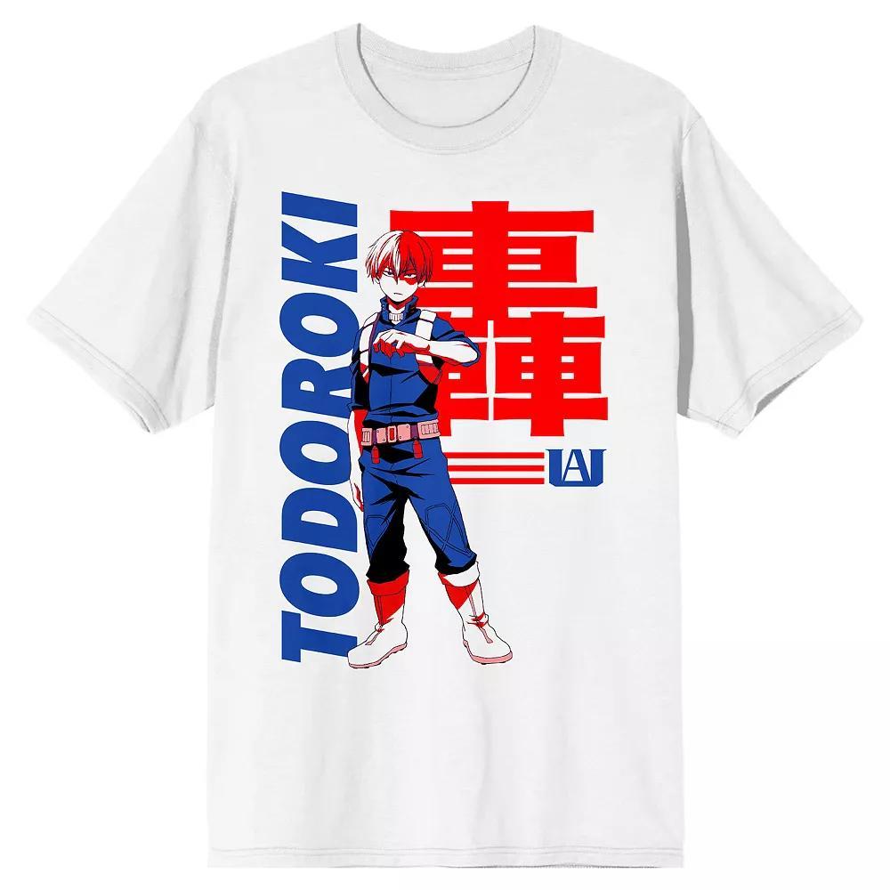 Men's My Hero Academia Todoroki Tee, Size: XXL, White Product Image