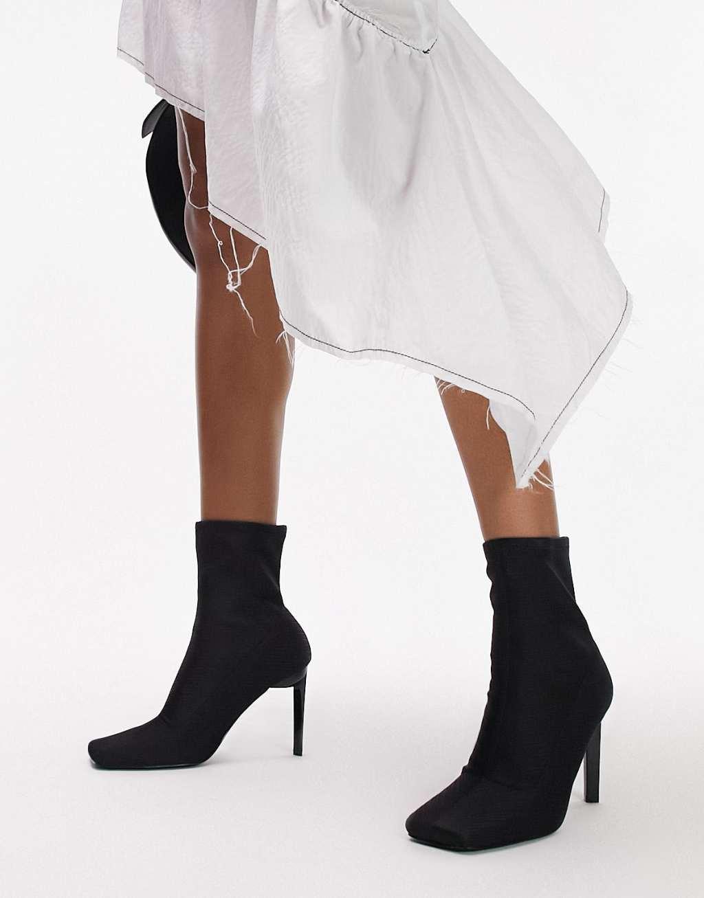 Topshop Wide Fit Martha over the knee stretch boot Product Image