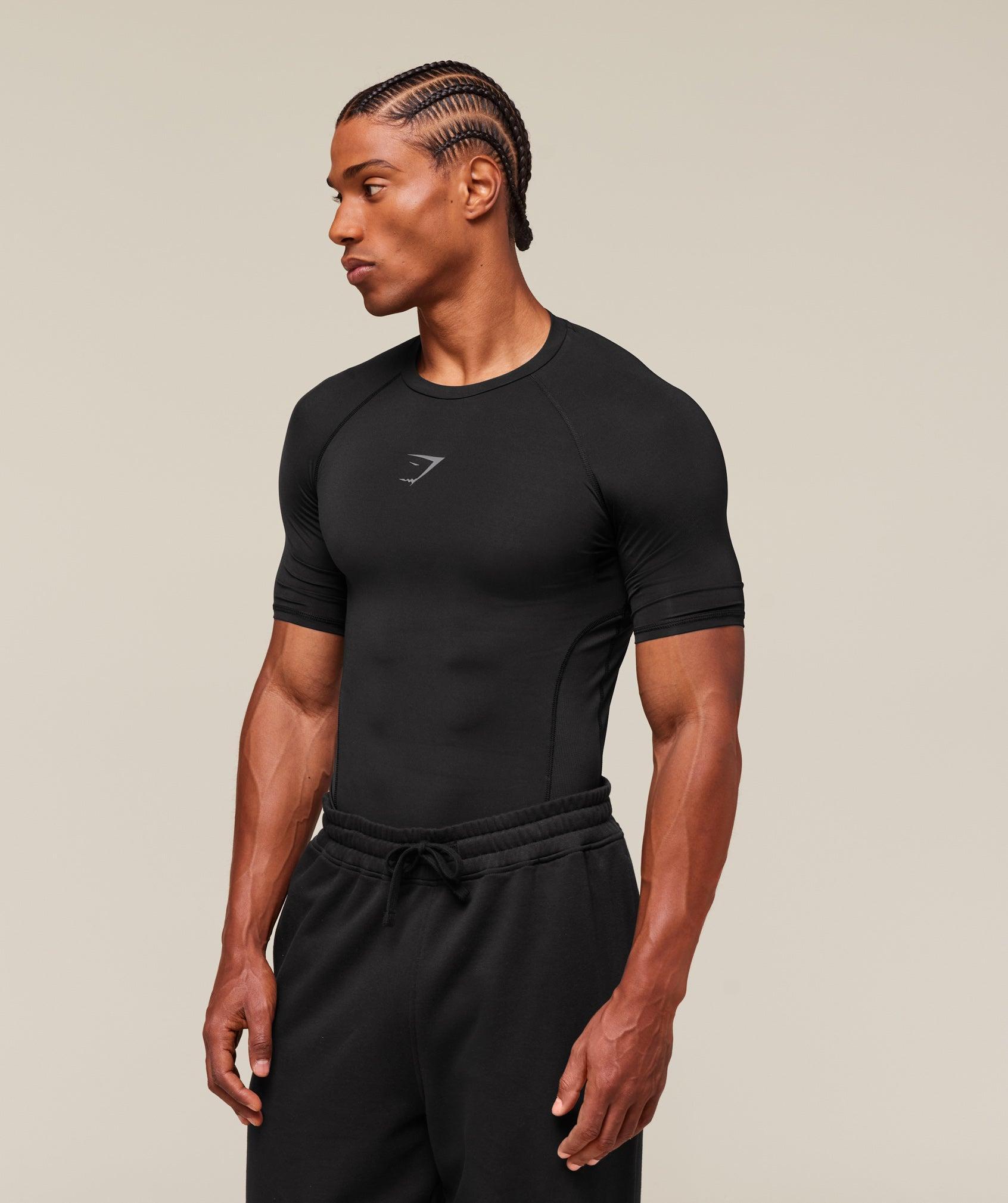 Gymshark Element Baselayer T-Shirt - Black Male Product Image