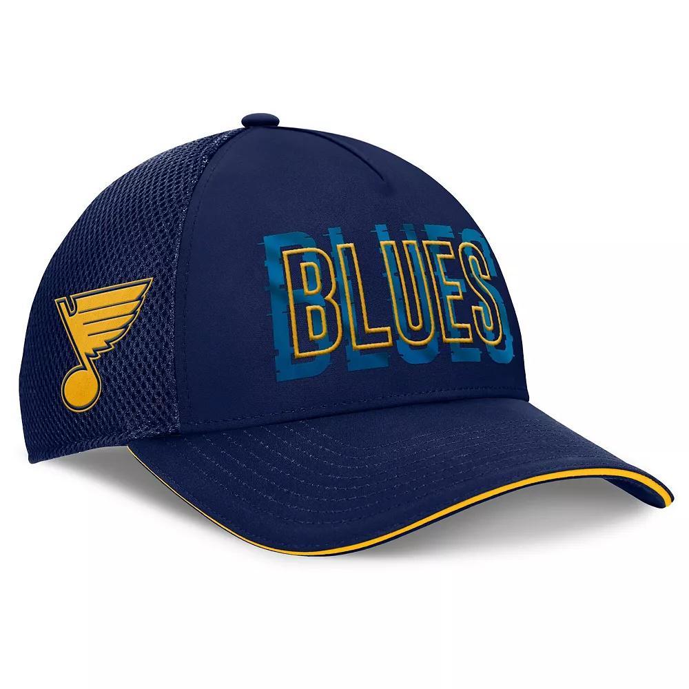 Men's Fanatics Navy St. Louis Blues Fundamental Flex Hat, Size: Medium/Large Product Image