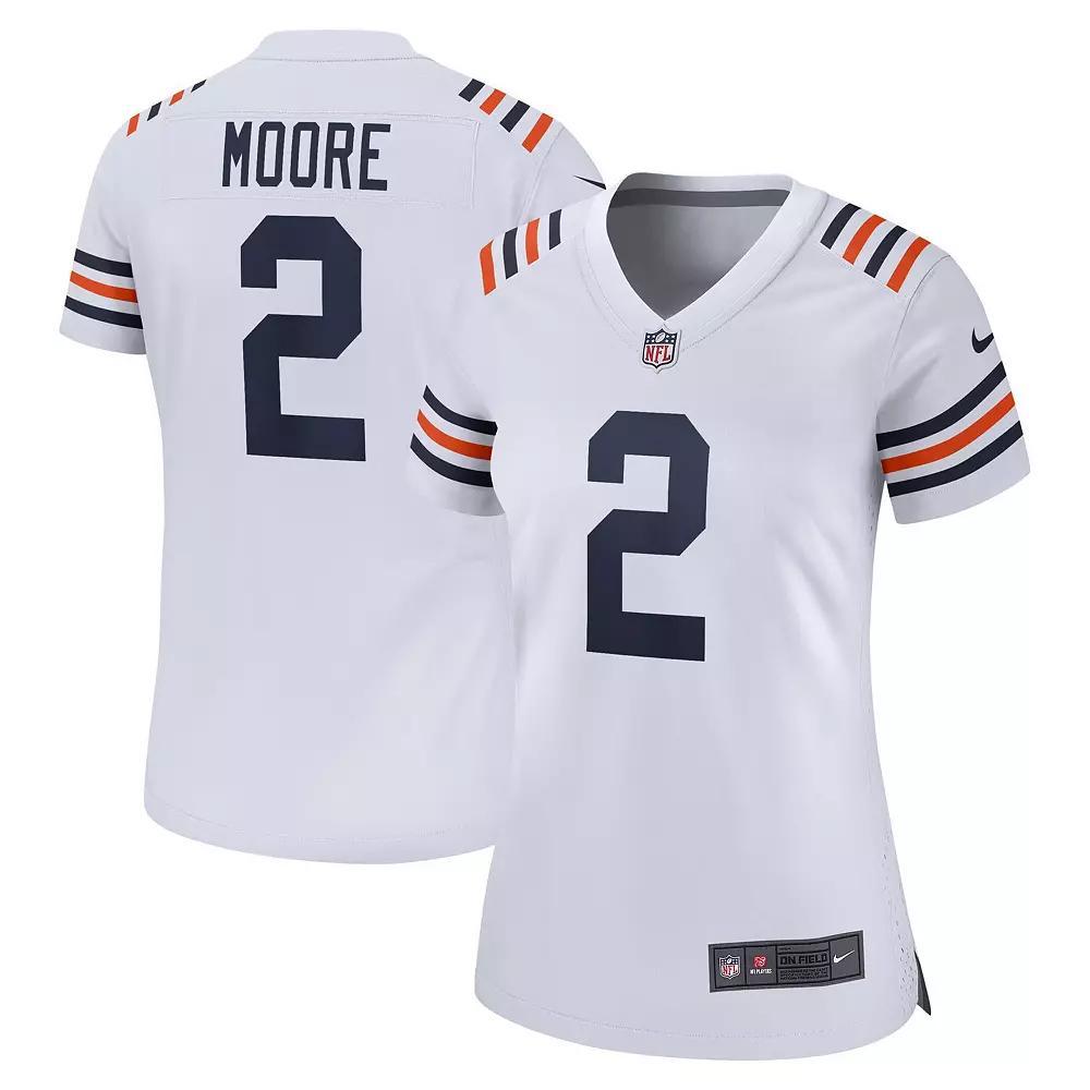Women's Nike D.J. Moore White Chicago Bears Alternate Game Jersey, Size: Medium Product Image