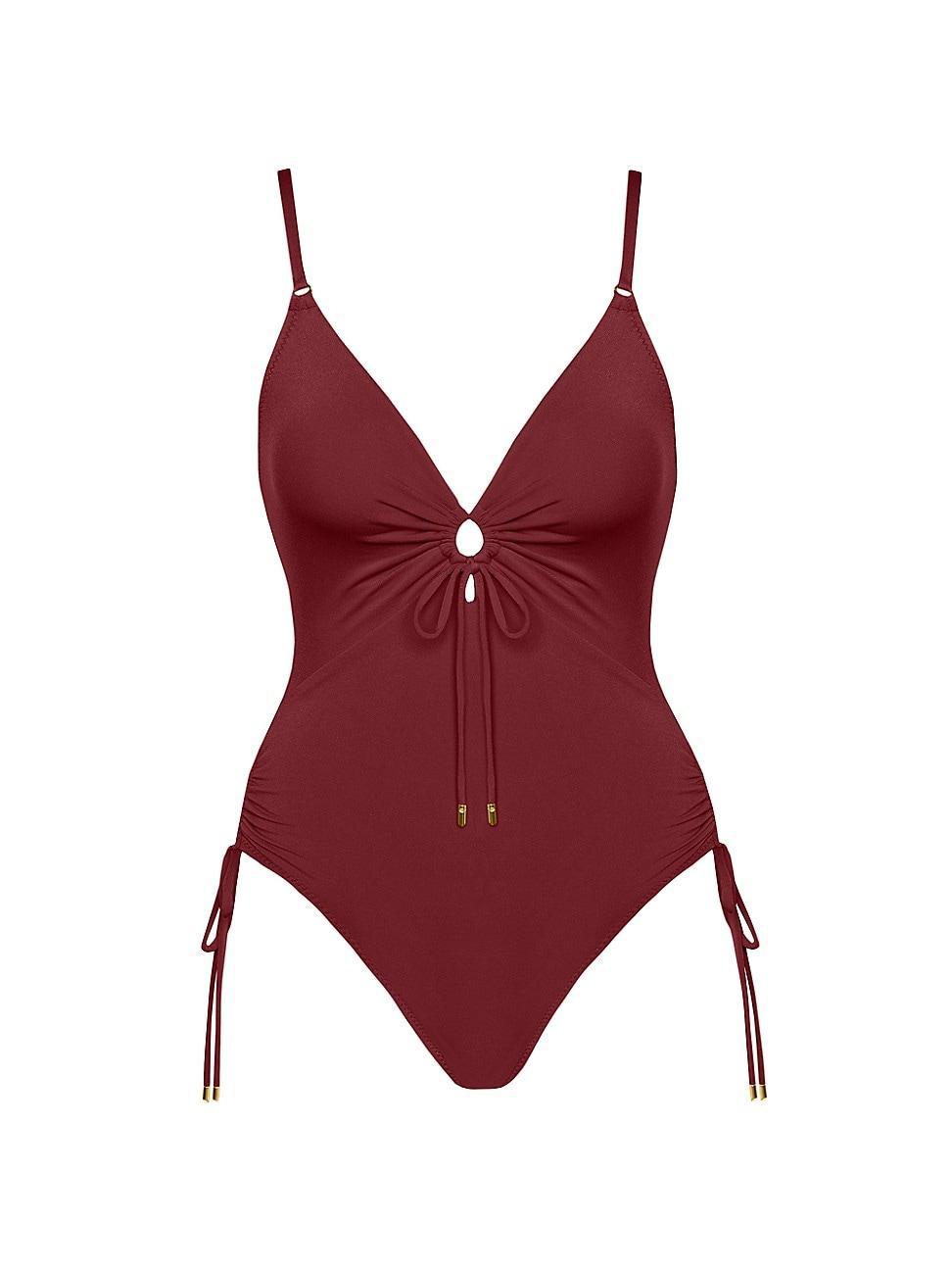 Womens Aubrey Keyhole One-Piece Swimsuit Product Image