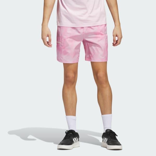adidas Print Shorts Clear Pink M Mens Product Image