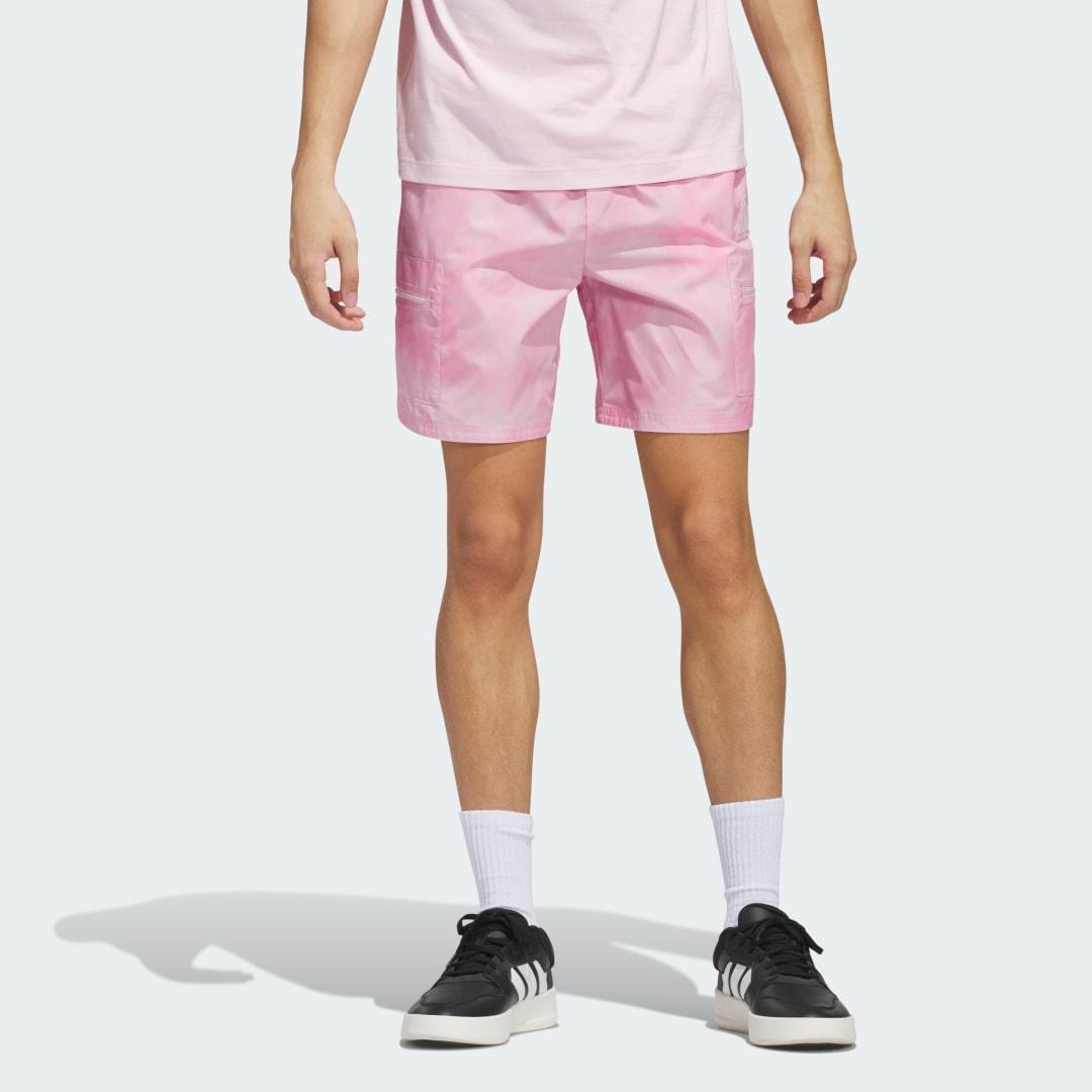 adidas Print Shorts Clear Pink M Mens Product Image