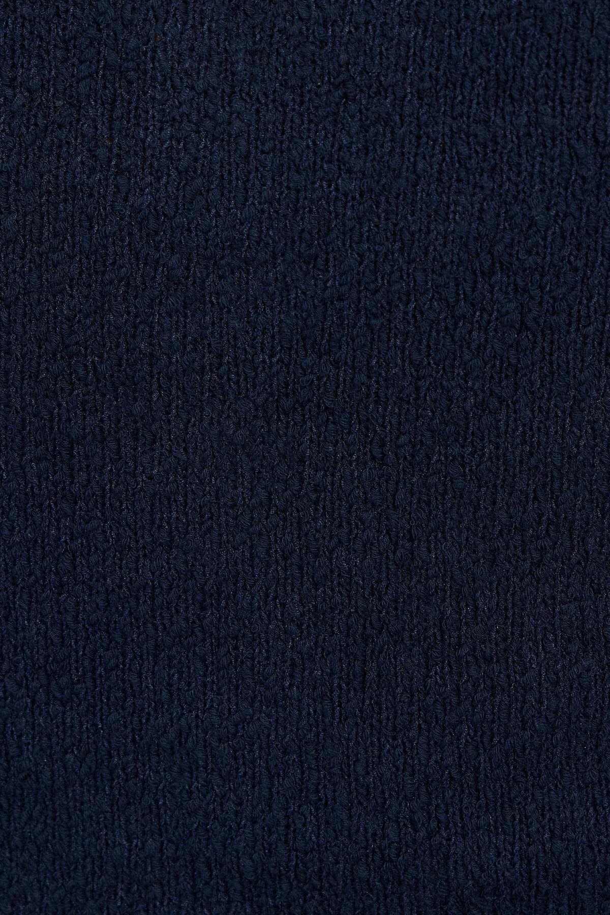 Bouclé Short Sleeve Polo Top Product Image