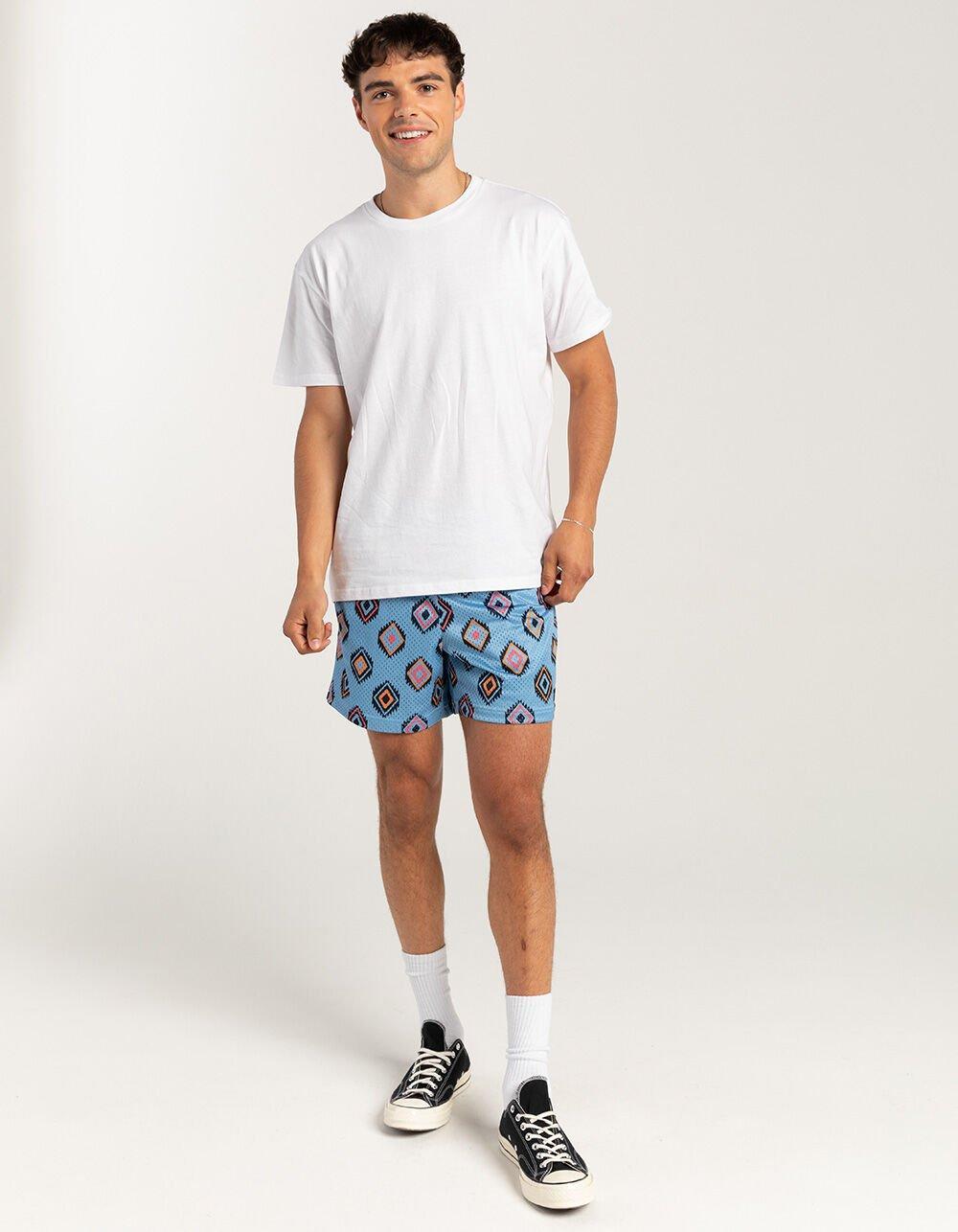 RSQ Mens 6" Mesh Shorts - PINK COMBO Product Image