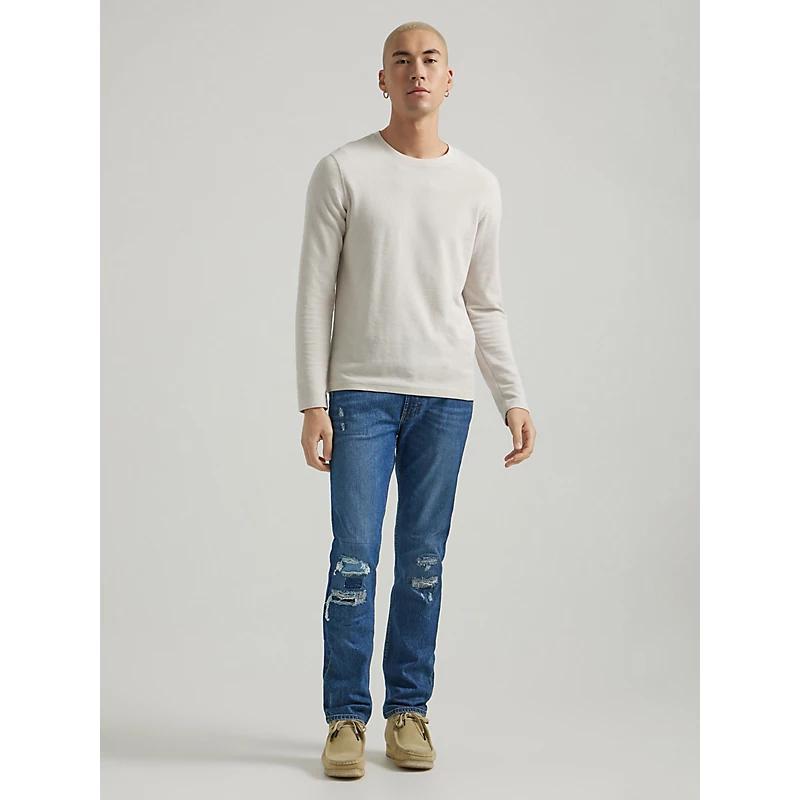Mens Slim Straight Distressed Jeans Product Image