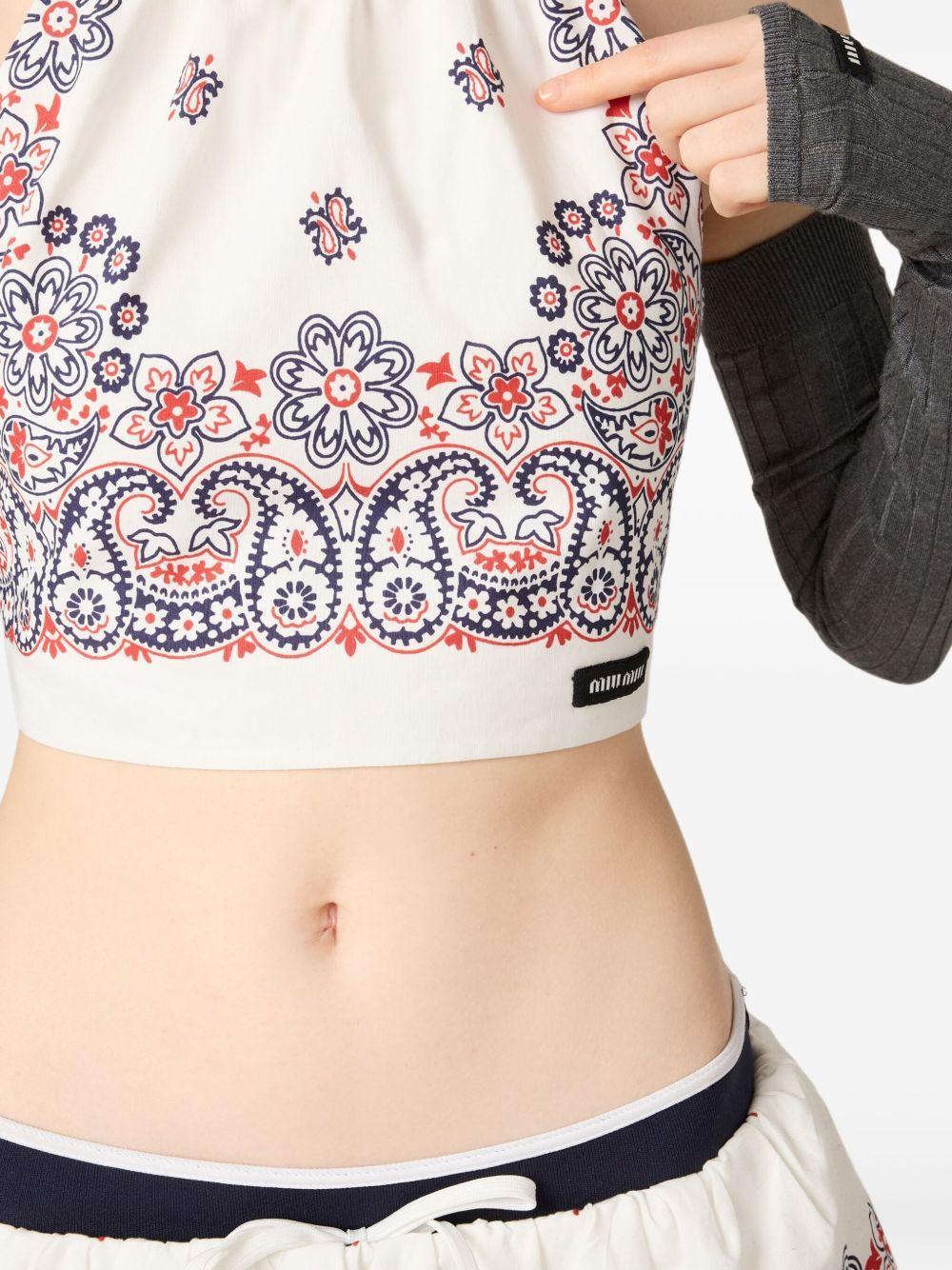paisley crop top Product Image