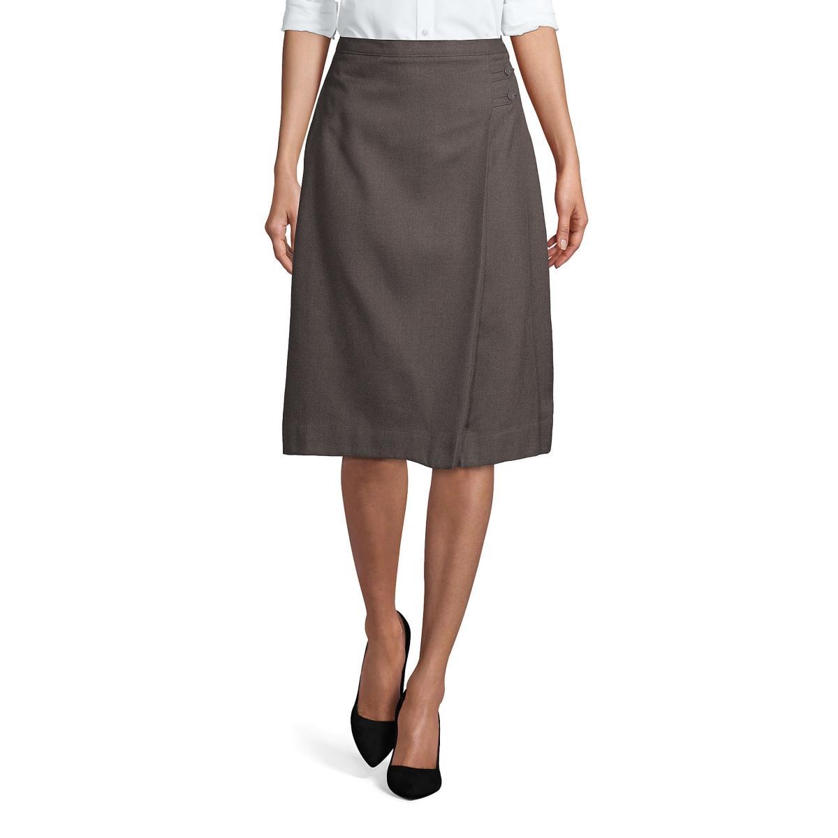 Plus Size Lands' End School Uniform Solid A-line Skirt, Women's, Size: 18 W, Green Product Image