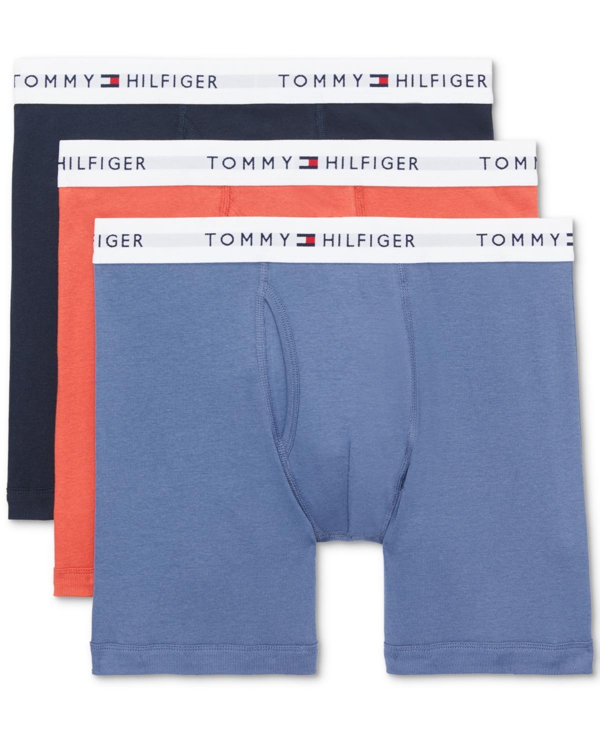 Men's Tommy Hilfiger 3-pack Cotton Classic Boxer Briefs, Size: XL, Navy Gray Product Image