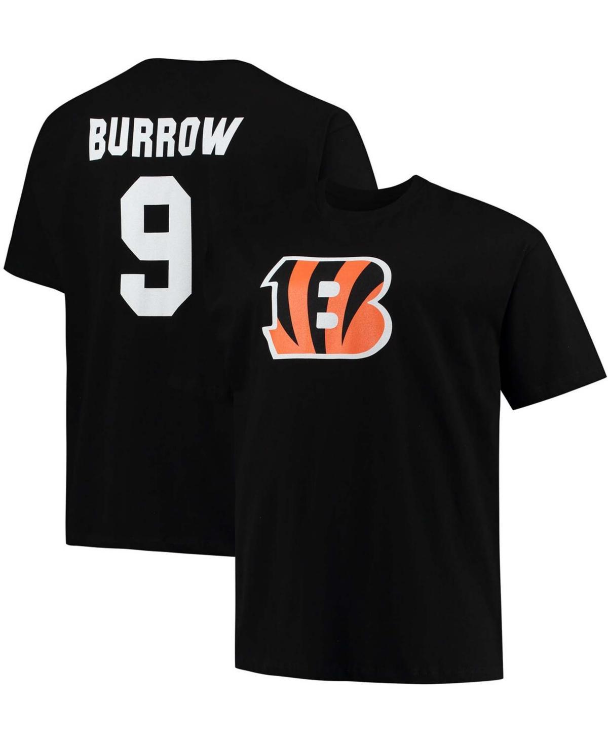 Men's Fanatics Branded Joe Burrow Black Cincinnati Bengals Big & Tall Player Name & Number T-Shirt, Size: 4XLT Product Image